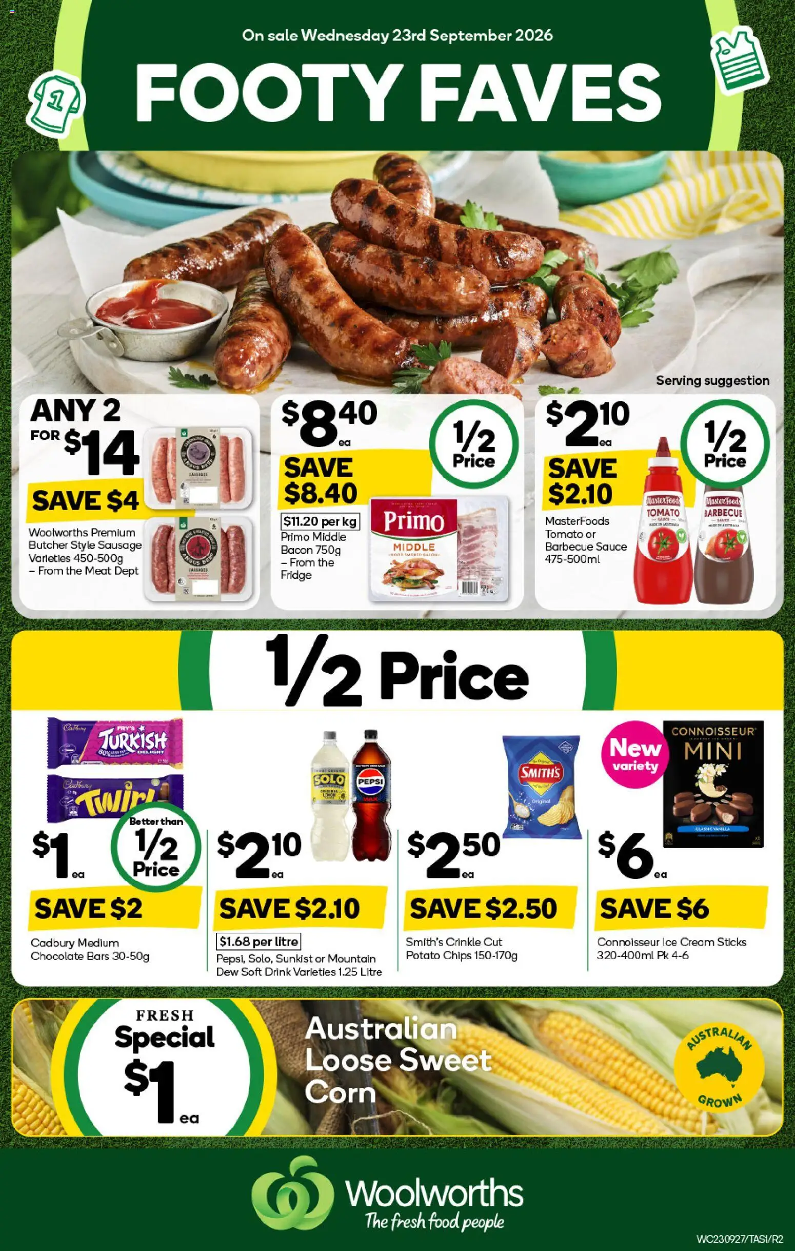 Preview of catalogue Woolworths catalogue TAS from shop Woolworths valid 23/09/2026