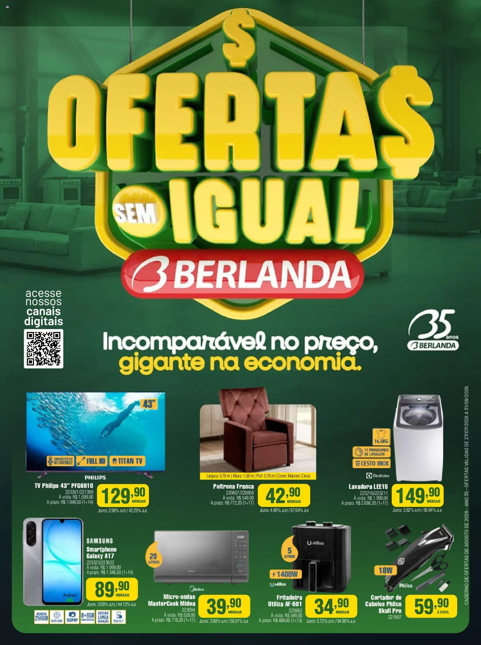 Pré-Visualização do folheto "Berlanda - Ofertas atuais" da loja Berlanda válido a partir de 27/07/2026
