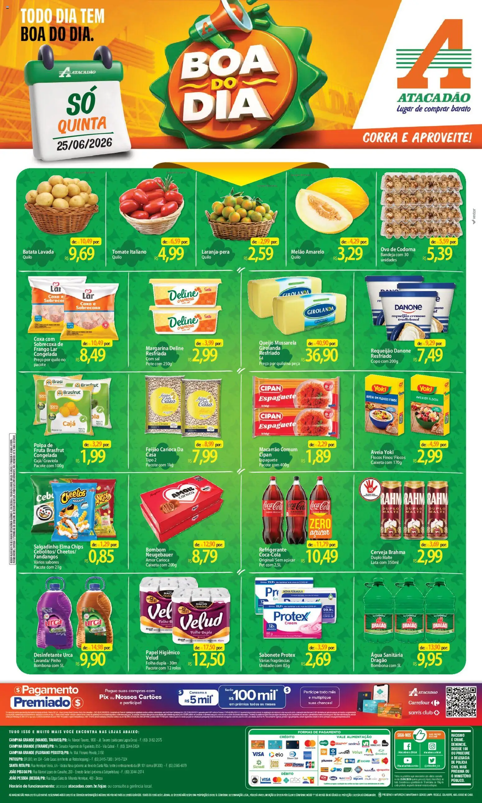 Pré-Visualização do folheto "Atacadão ofertas - PB" da loja Atacadão válido a partir de 25/06/2026