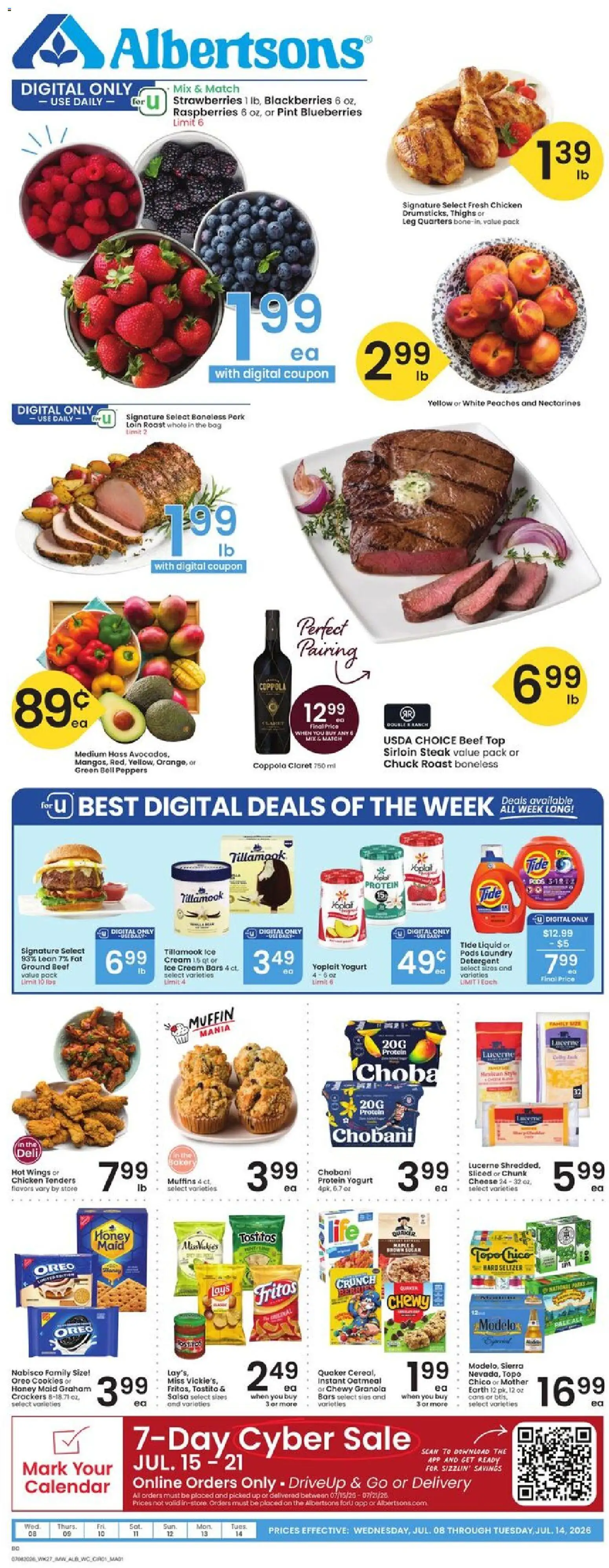 Ad Preview of Albertsons Albertsons Weekly Ad from 07/08/2026