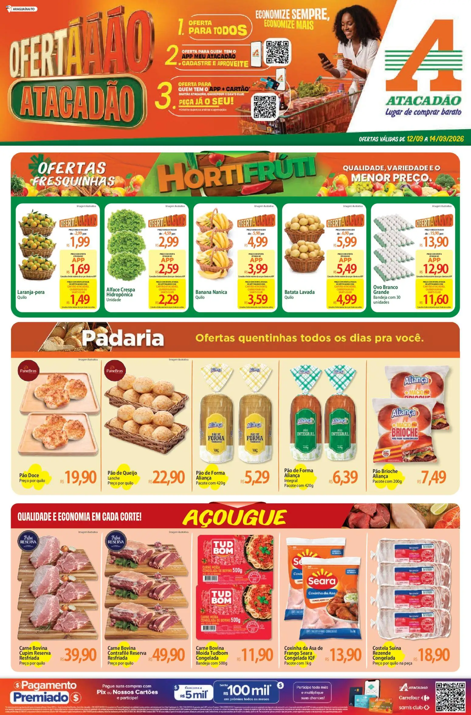 Pré-Visualização do folheto "Atacadão ofertas - TO" da loja Atacadão válido a partir de 12/09/2026