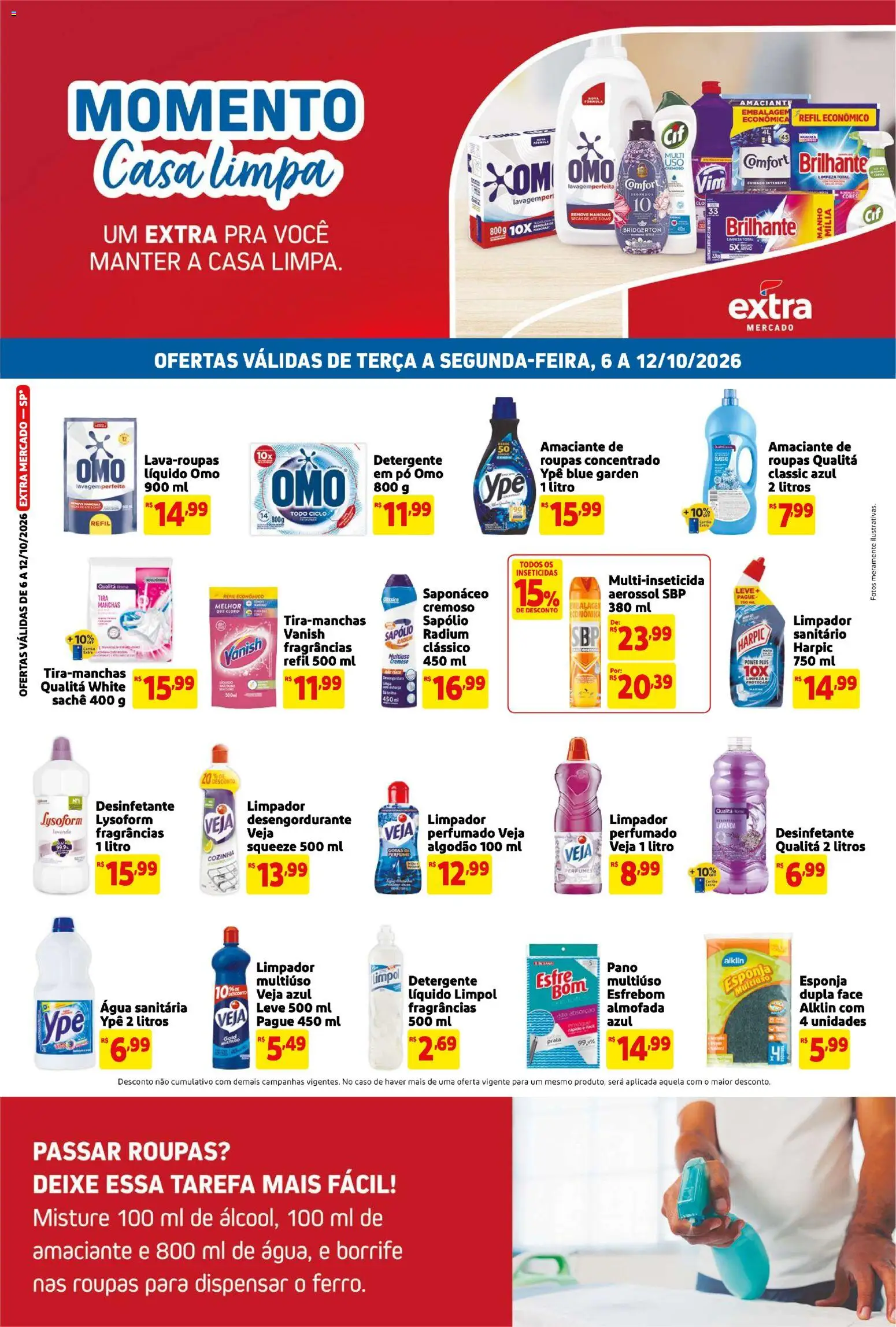 Pré-Visualização do folheto "Extra ofertas de Mercado Casa Limpa" da loja Extra válido a partir de 06/10/2026