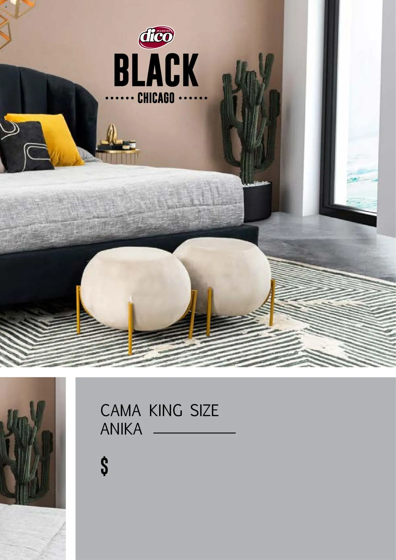 Vista previa las ofertas de la tienda Muebles Dico - Muebles Dico catálogo Black Chicago desde el 17/03/2026 