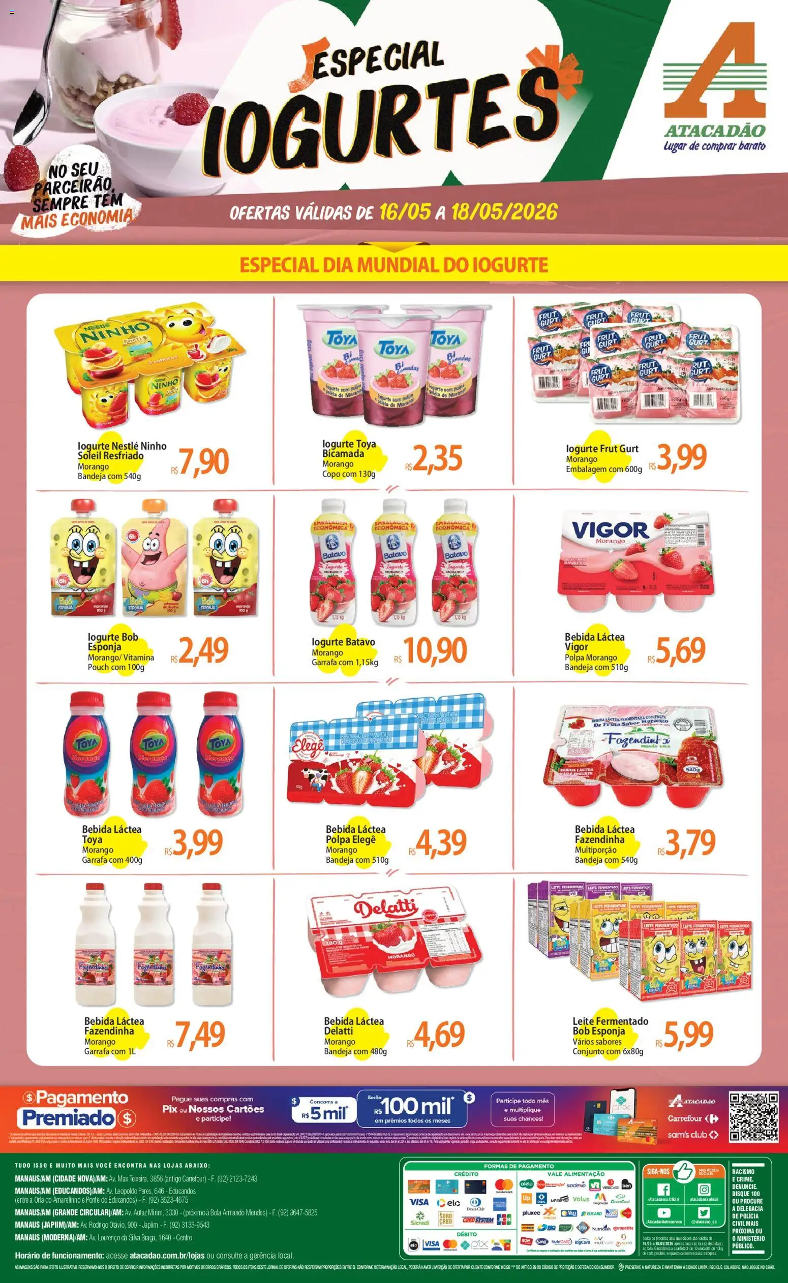Pré-Visualização do folheto "Atacadão ofertas - AM" da loja Atacadão válido a partir de 16/05/2026