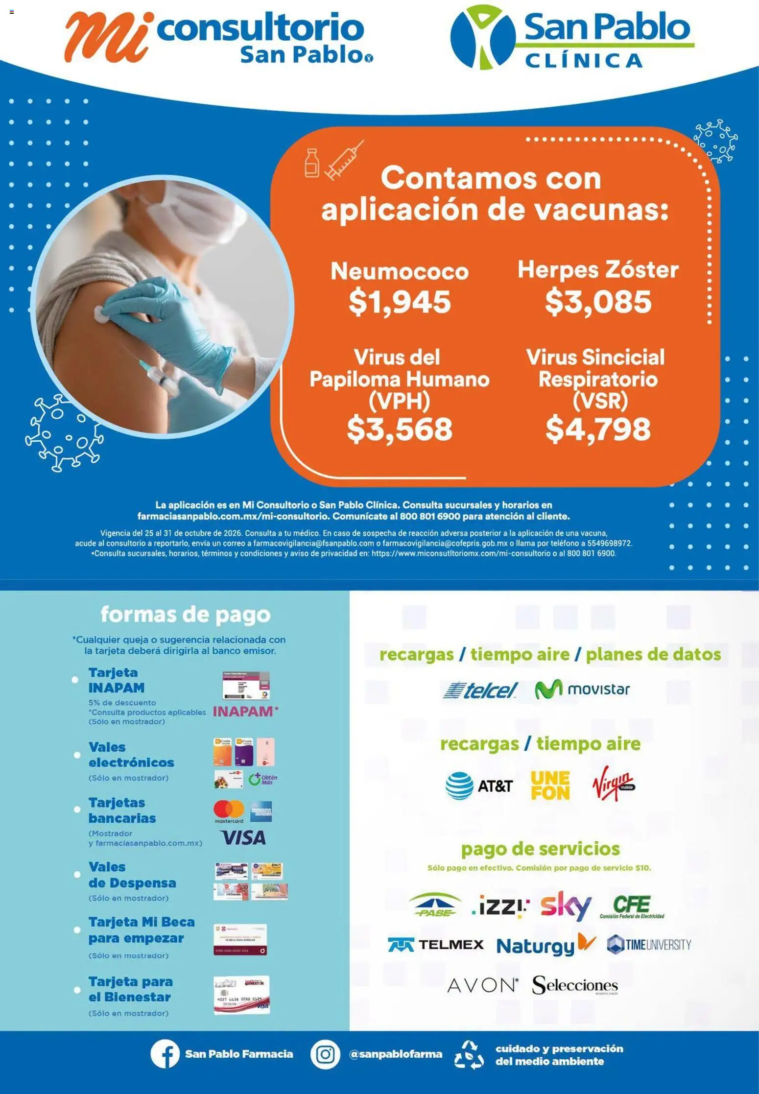 Vista previa las ofertas de la tienda Farmacia San Pablo - Farmacia San Pablo catálogo desde el 25/10/2026 