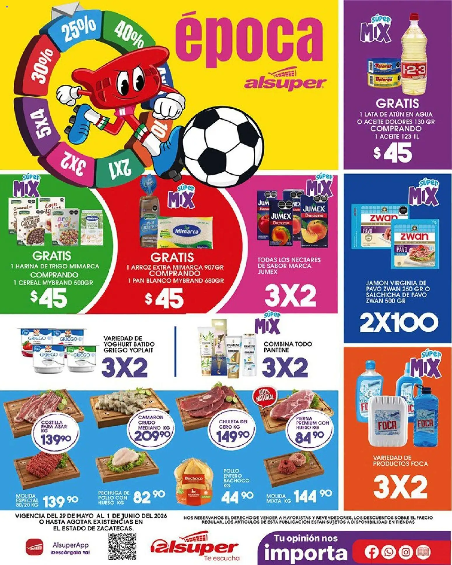 Vista previa las ofertas de la tienda Alsuper - Alsuper folleto Calera desde el 29/05/2026 