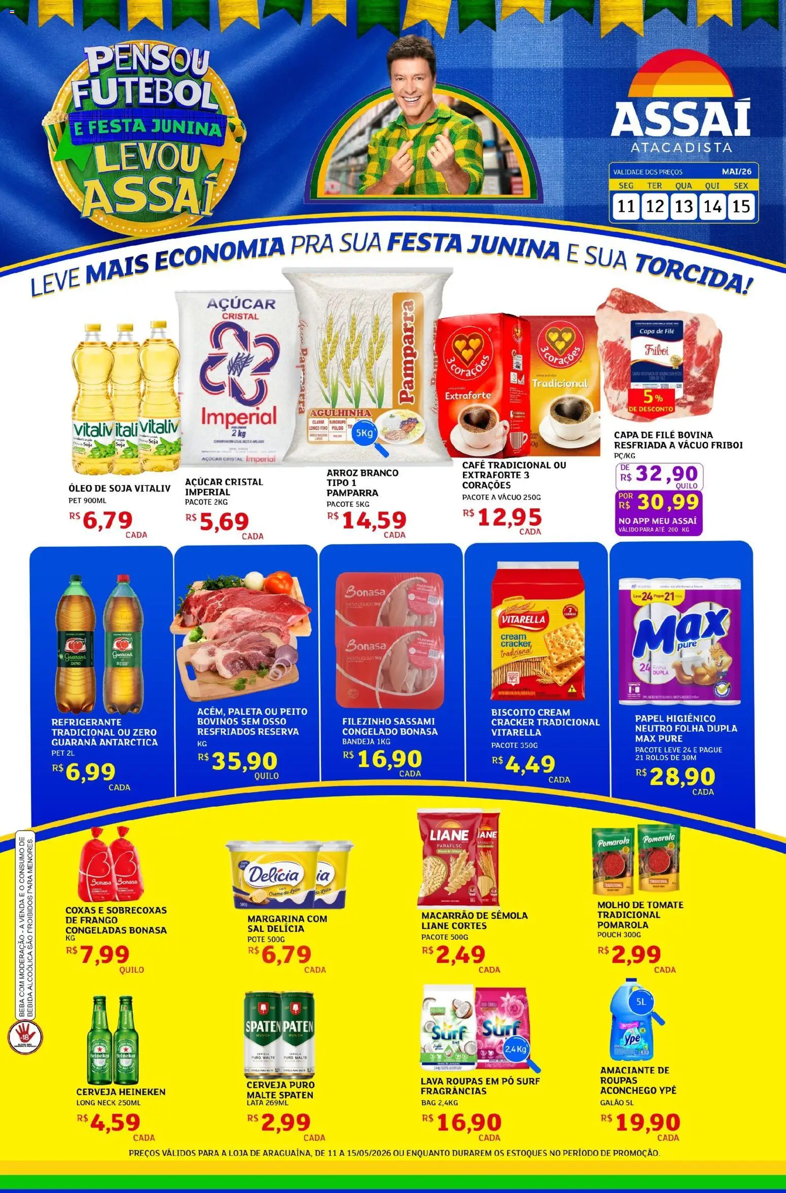 Pré-Visualização do folheto "Assaí Atacadista ofertas - TO" da loja Assaí Atacadista válido a partir de 11/05/2026