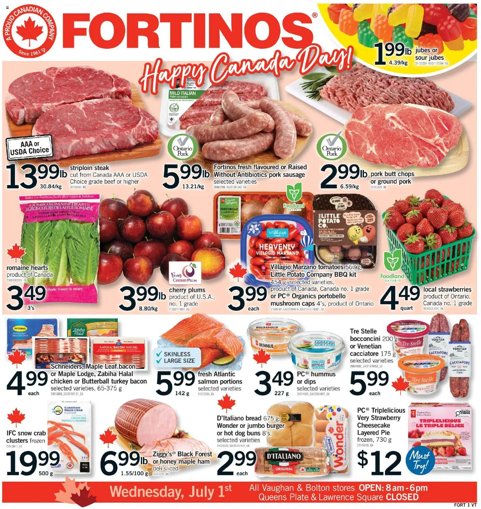 Preview of leaflet Fortinos weekly flyer / circulaire from shop Fortinos is valid from Jun 25, 2026