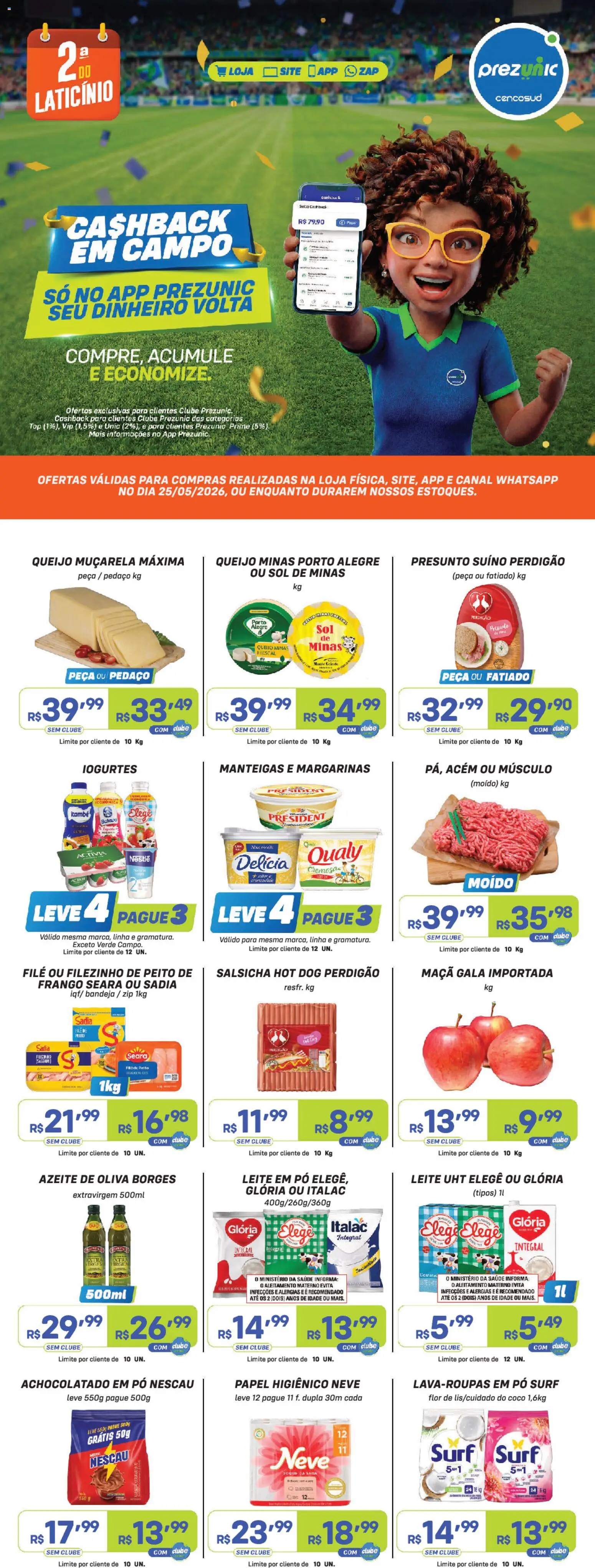 Pré-Visualização do folheto "Prezunic ofertas" da loja Prezunic válido a partir de 25/05/2026