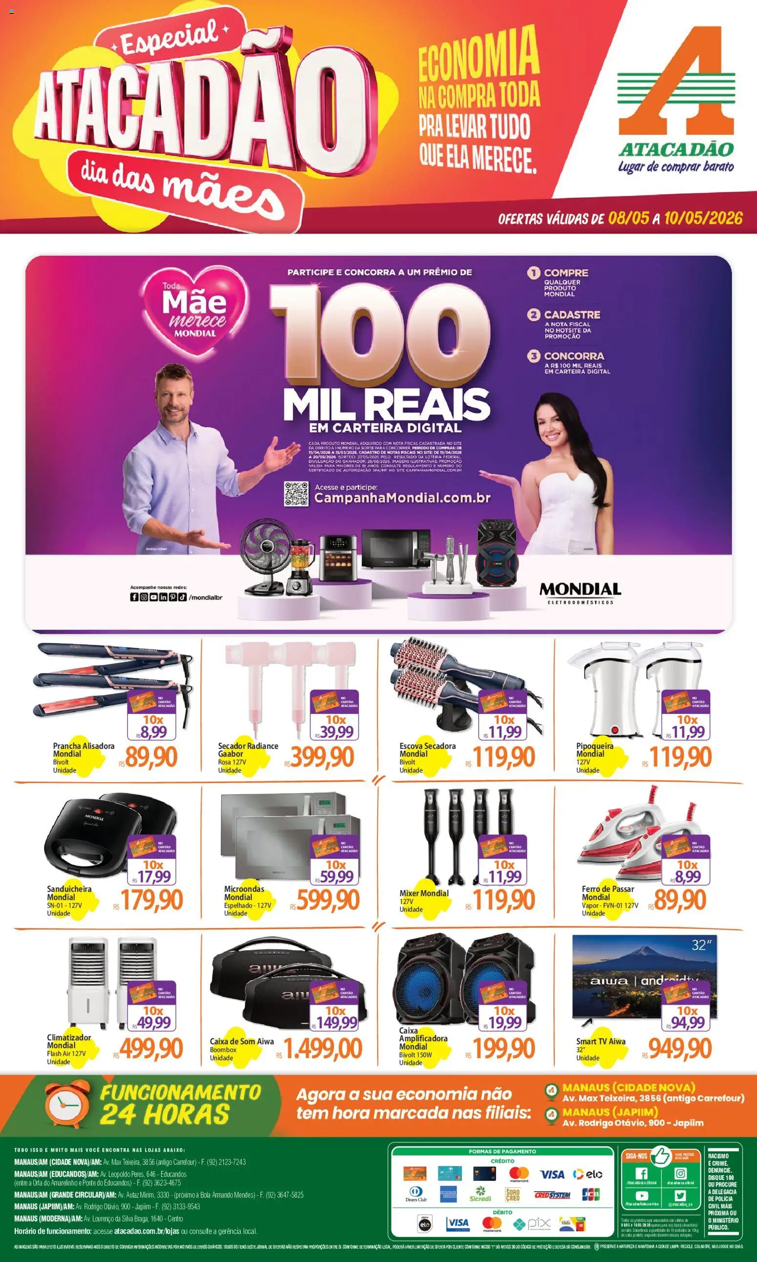 Pré-Visualização do folheto "Atacadão ofertas - AM" da loja Atacadão válido a partir de 08/05/2026