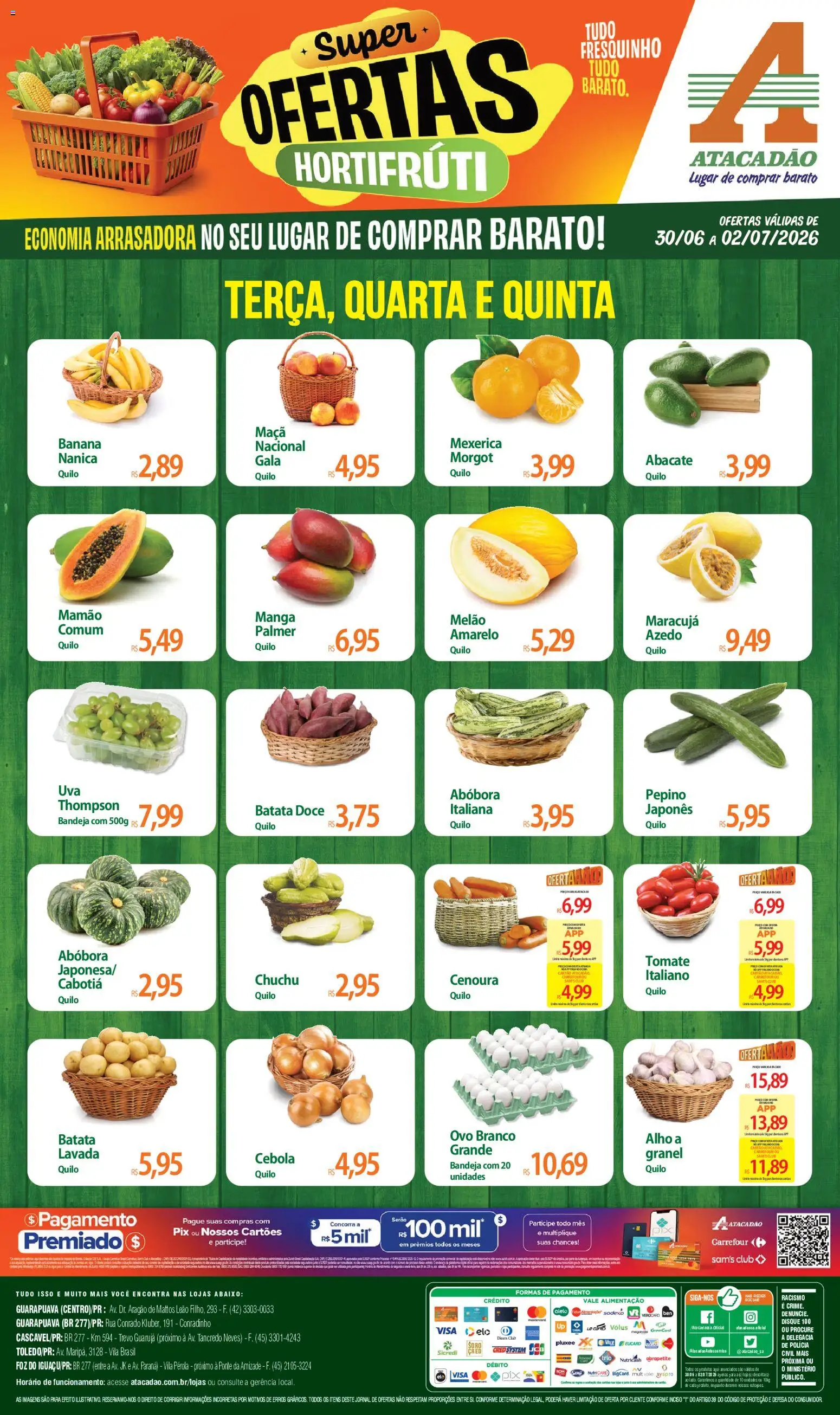 Pré-Visualização do folheto "Atacadão ofertas - PR" da loja Atacadão válido a partir de 30/06/2026