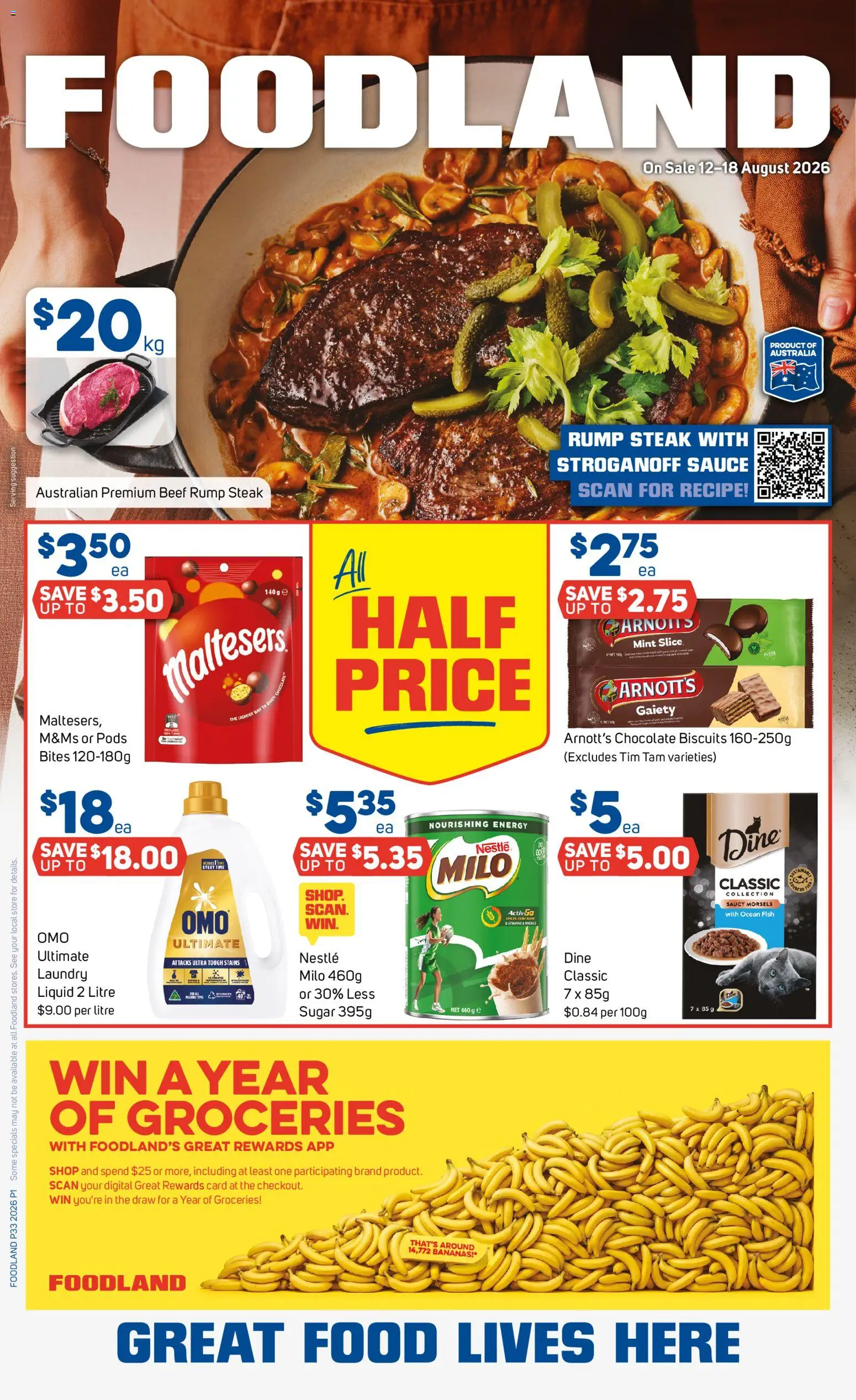 Preview of catalogue Foodland catalogue from shop Foodland valid 12/08/2026