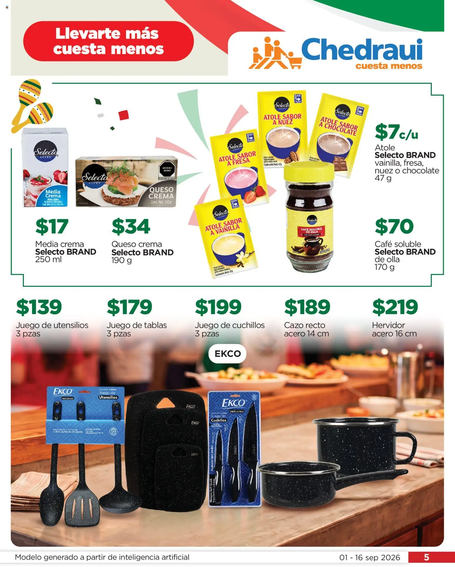 Vista previa las ofertas de la tienda Chedraui - Chedraui Celebremos a México desde el 01/09/2026 