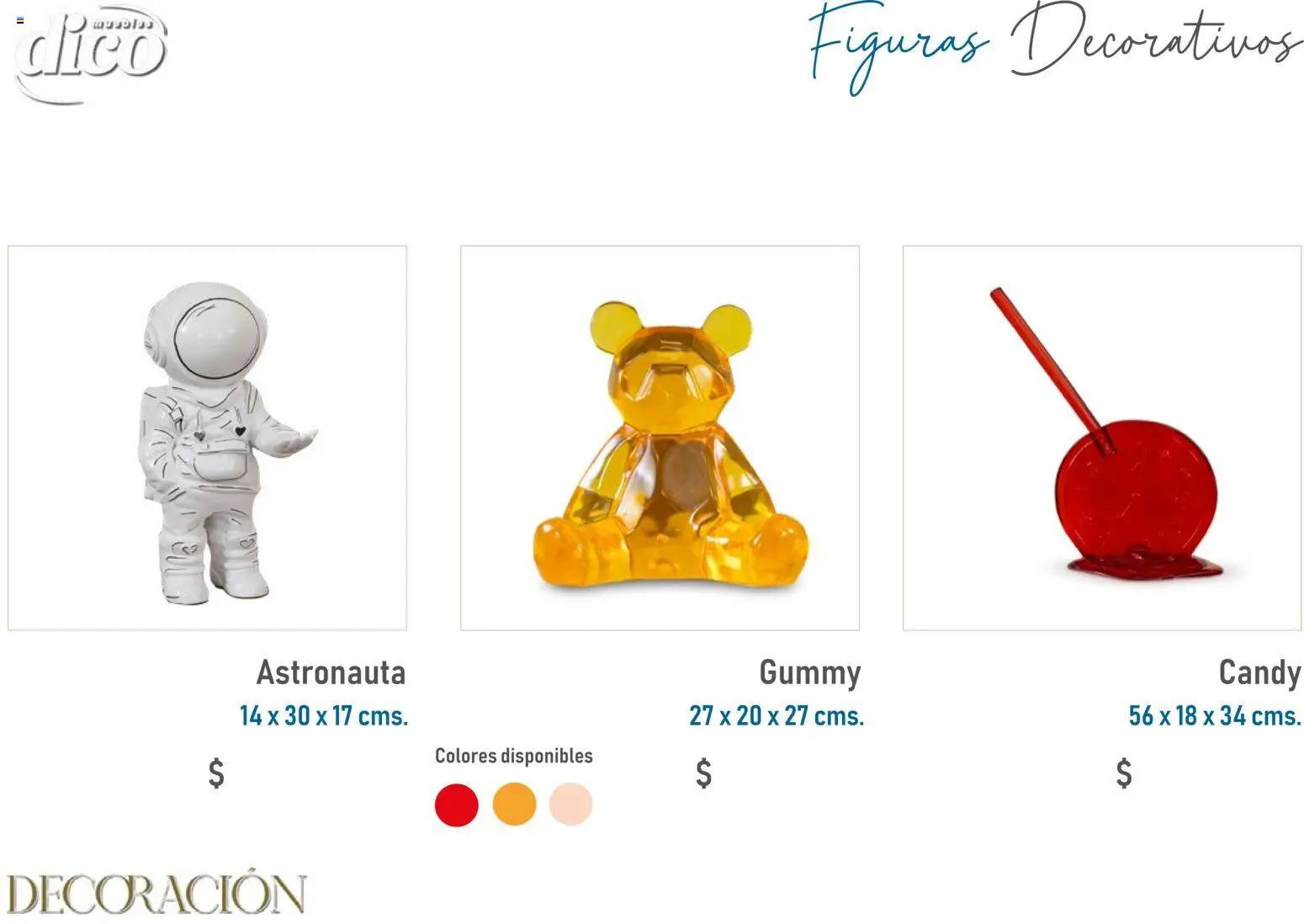 Vista previa las ofertas de la tienda Muebles Dico - Catálogo Decoración desde el 09/12/2025 