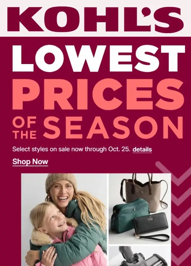 Preview of Kohl's weekly ads valid from 10/19/2026