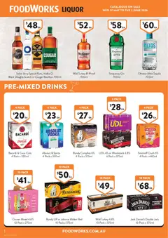 Preview of catalogue Foodworks Liquor from shop Foodworks valid 25/05/2026