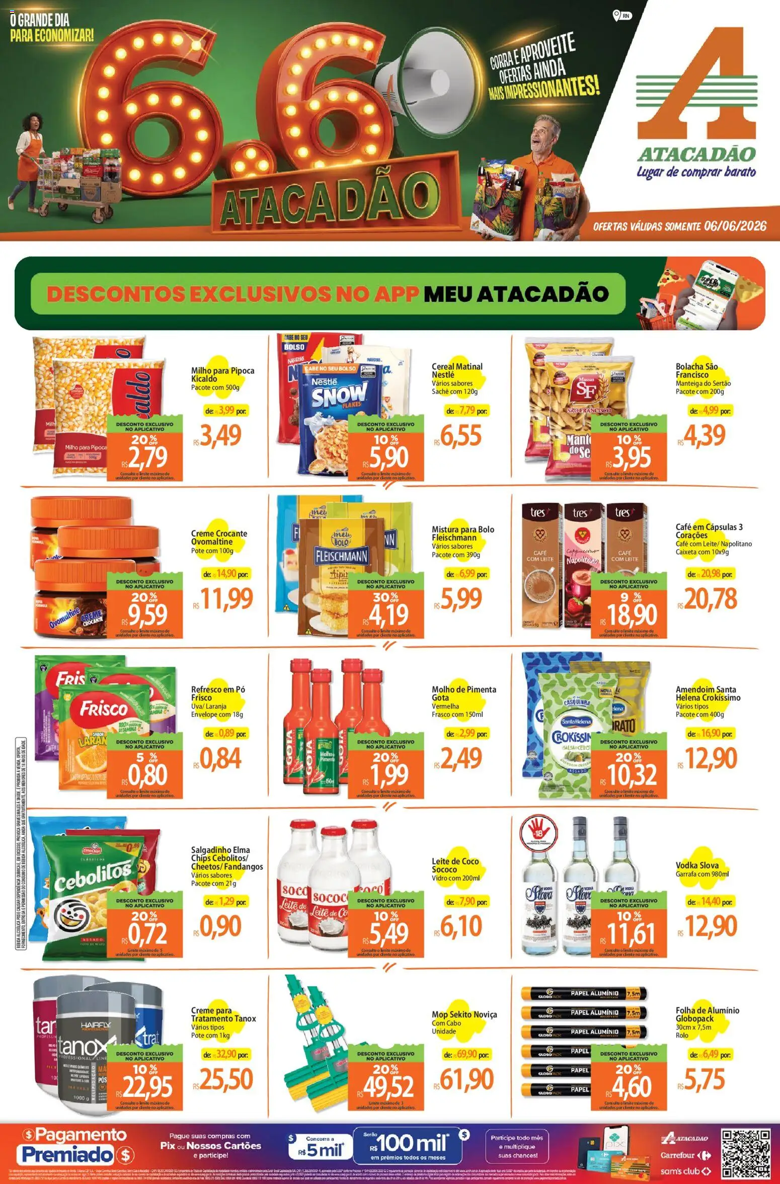 Pré-Visualização do folheto "Atacadão ofertas - RN" da loja Atacadão válido a partir de 06/06/2026