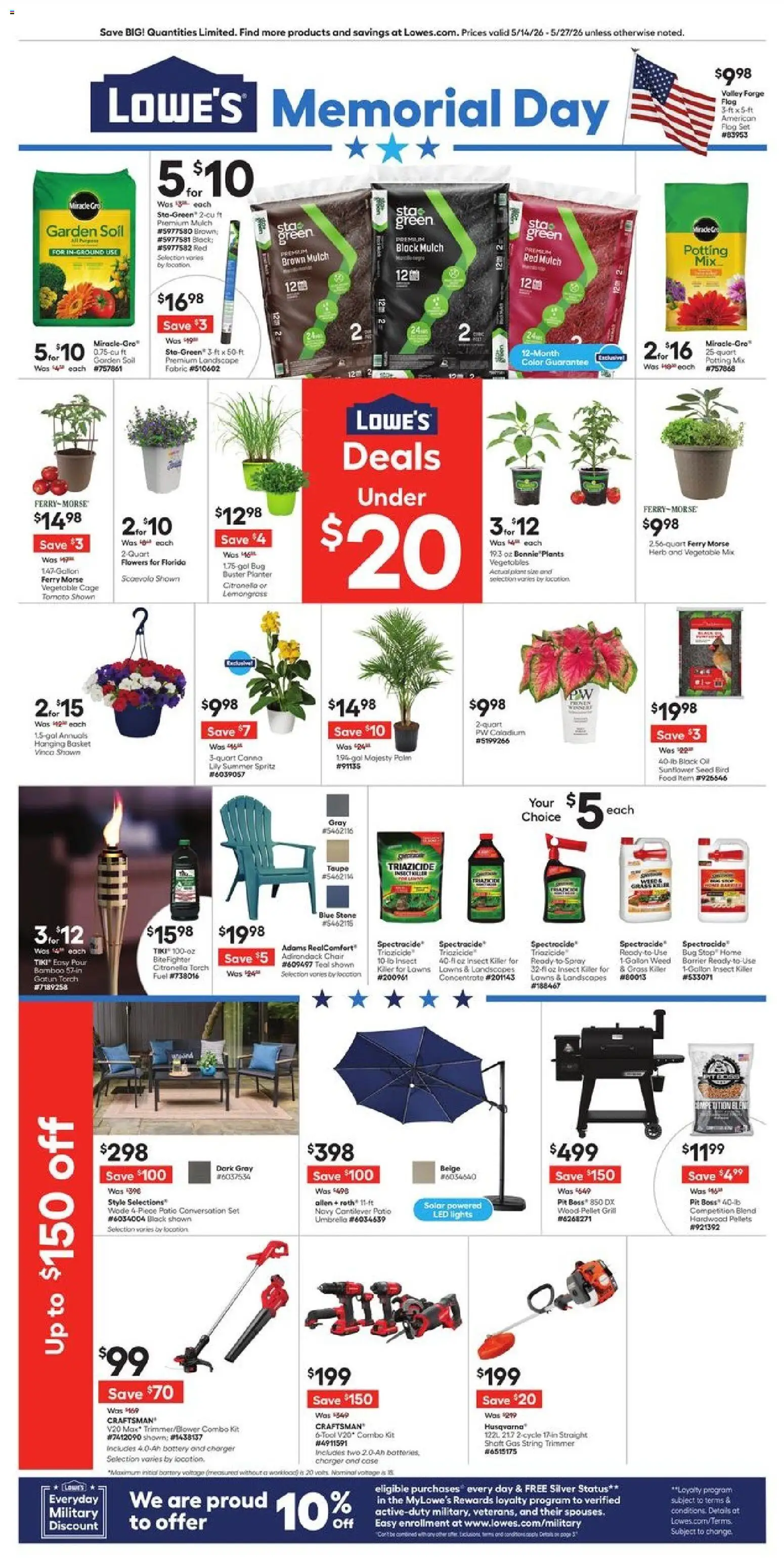 Ad Preview of Lowe's Lowe's Weekly Ad from 05/14/2026