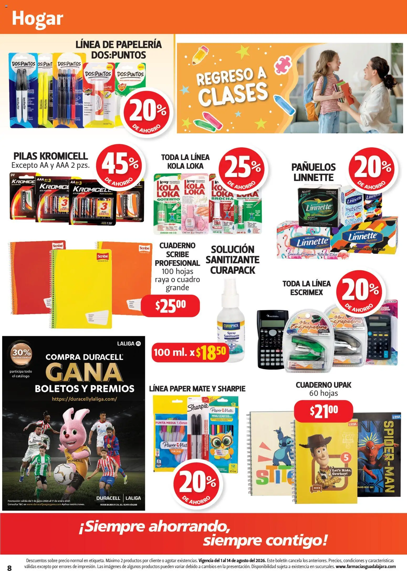Vista previa las ofertas de la tienda Farmacia Guadalajara - Farmacia Guadalajara catálogo desde el 01/08/2026 