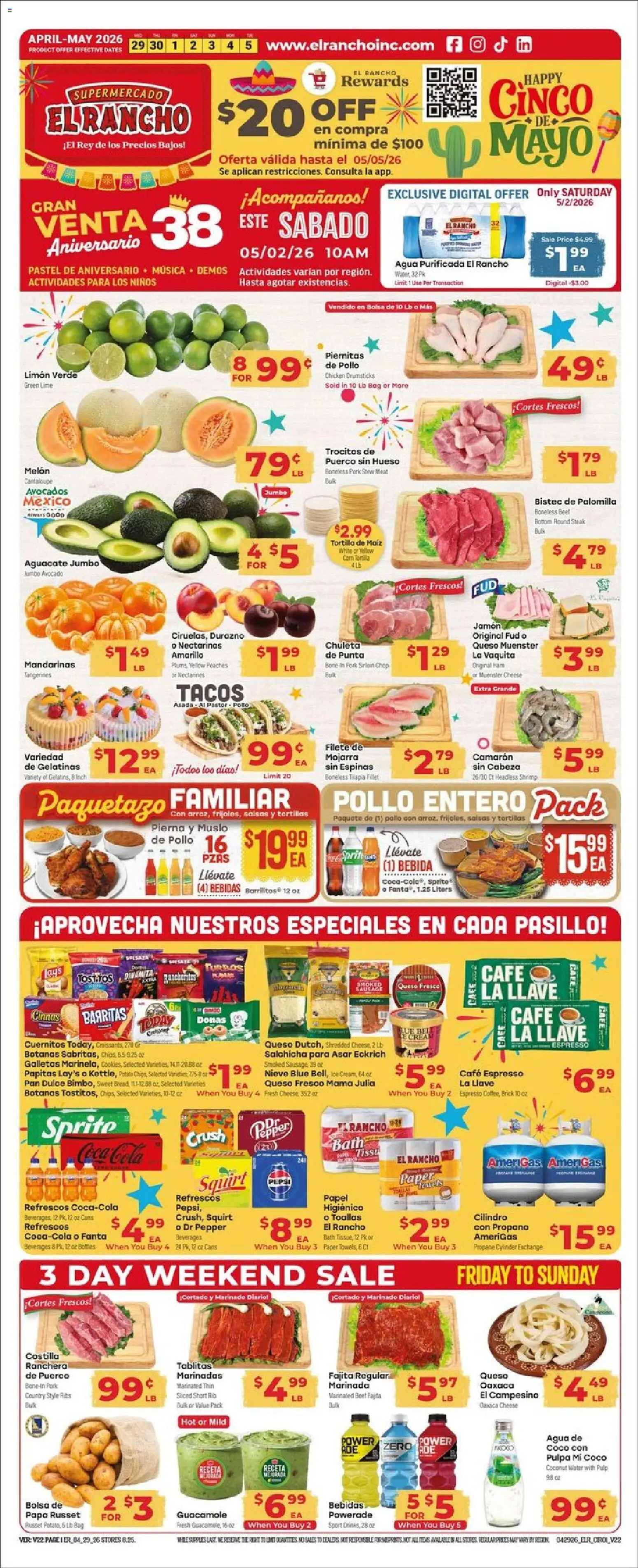 Ad Preview of El Rancho El Rancho Weekly Ad from 04/29/2026