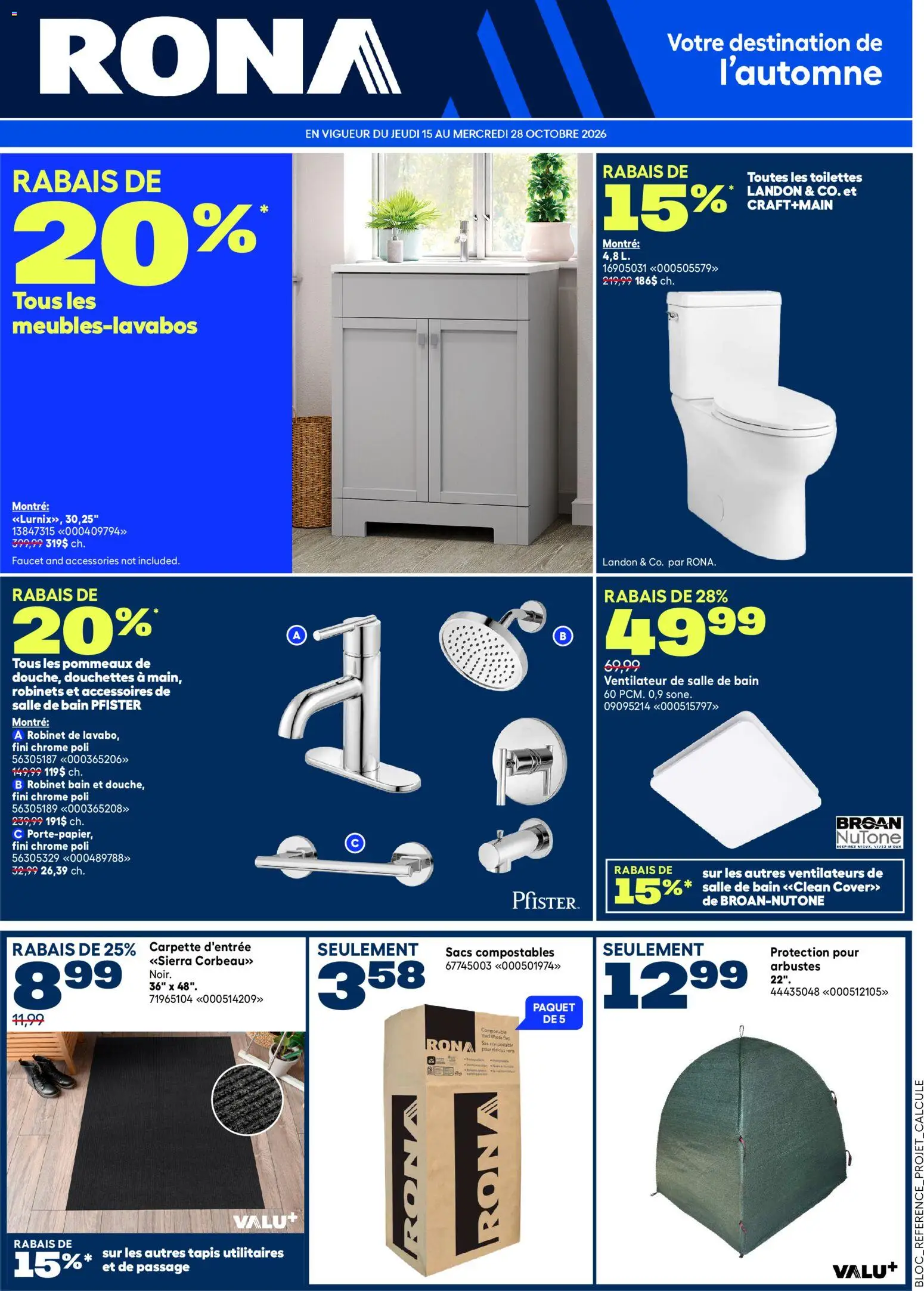 Preview of leaflet Rona circulaire from shop Rona is valid from Oct 15, 2026