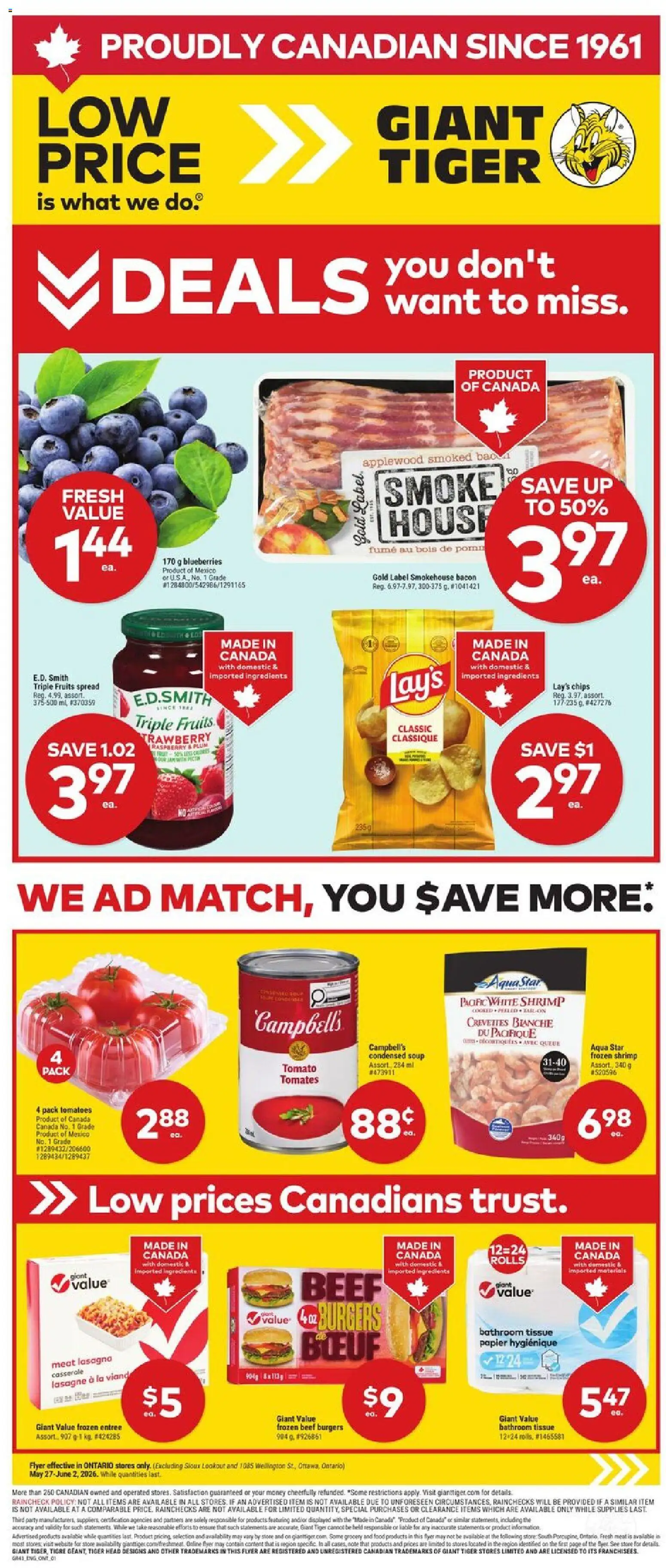 Preview of leaflet Weekly Flyer from shop Giant Tiger is valid from May 27, 2026