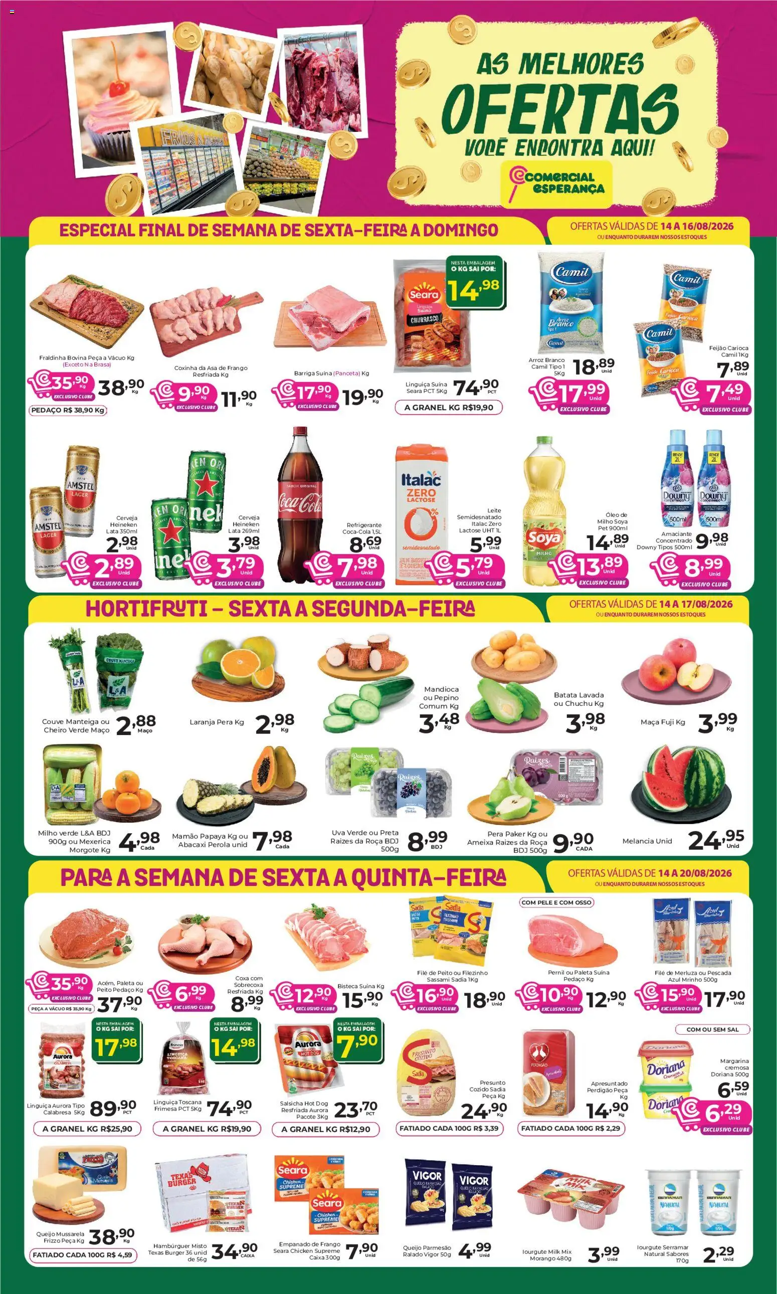Pré-Visualização do folheto "Comercial Esperança - Ofertas da semana" da loja Comercial Esperança válido a partir de 14/08/2026