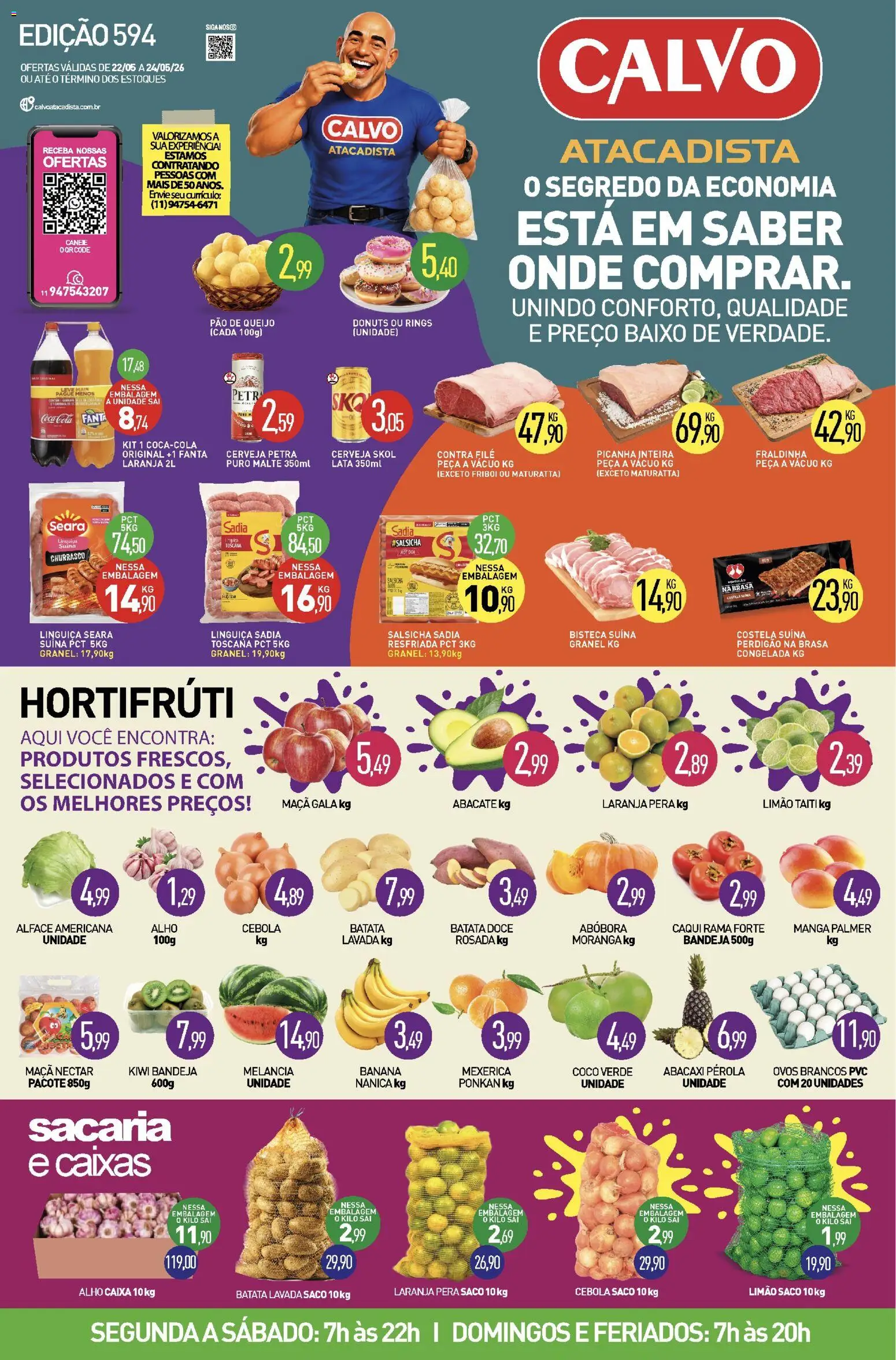 Pré-Visualização do folheto "Calvo Atacadista - Ofertas da semana" da loja Calvo Atacadista válido a partir de 22/05/2026
