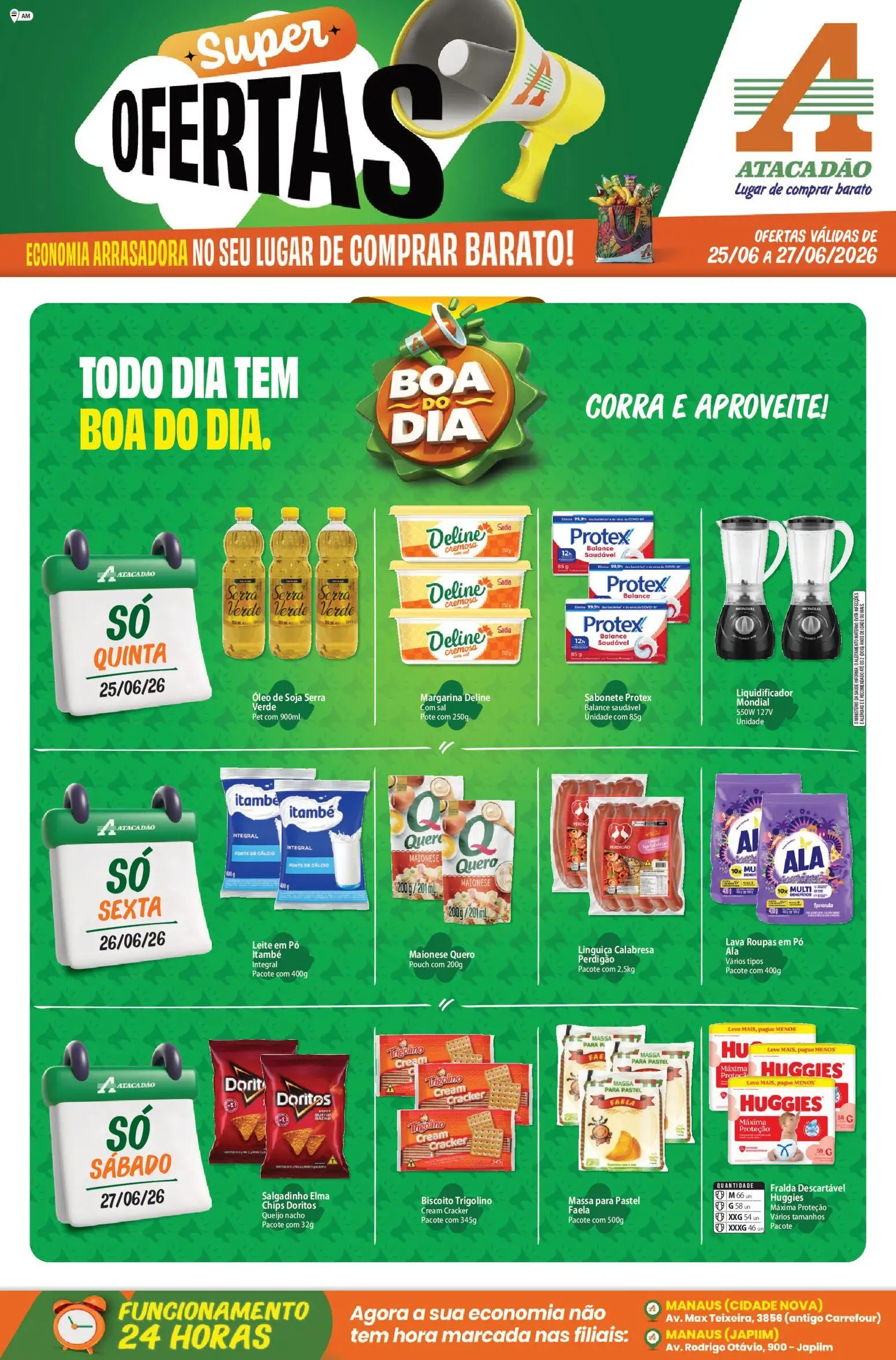 Pré-Visualização do folheto "Atacadão ofertas - AM" da loja Atacadão válido a partir de 25/06/2026