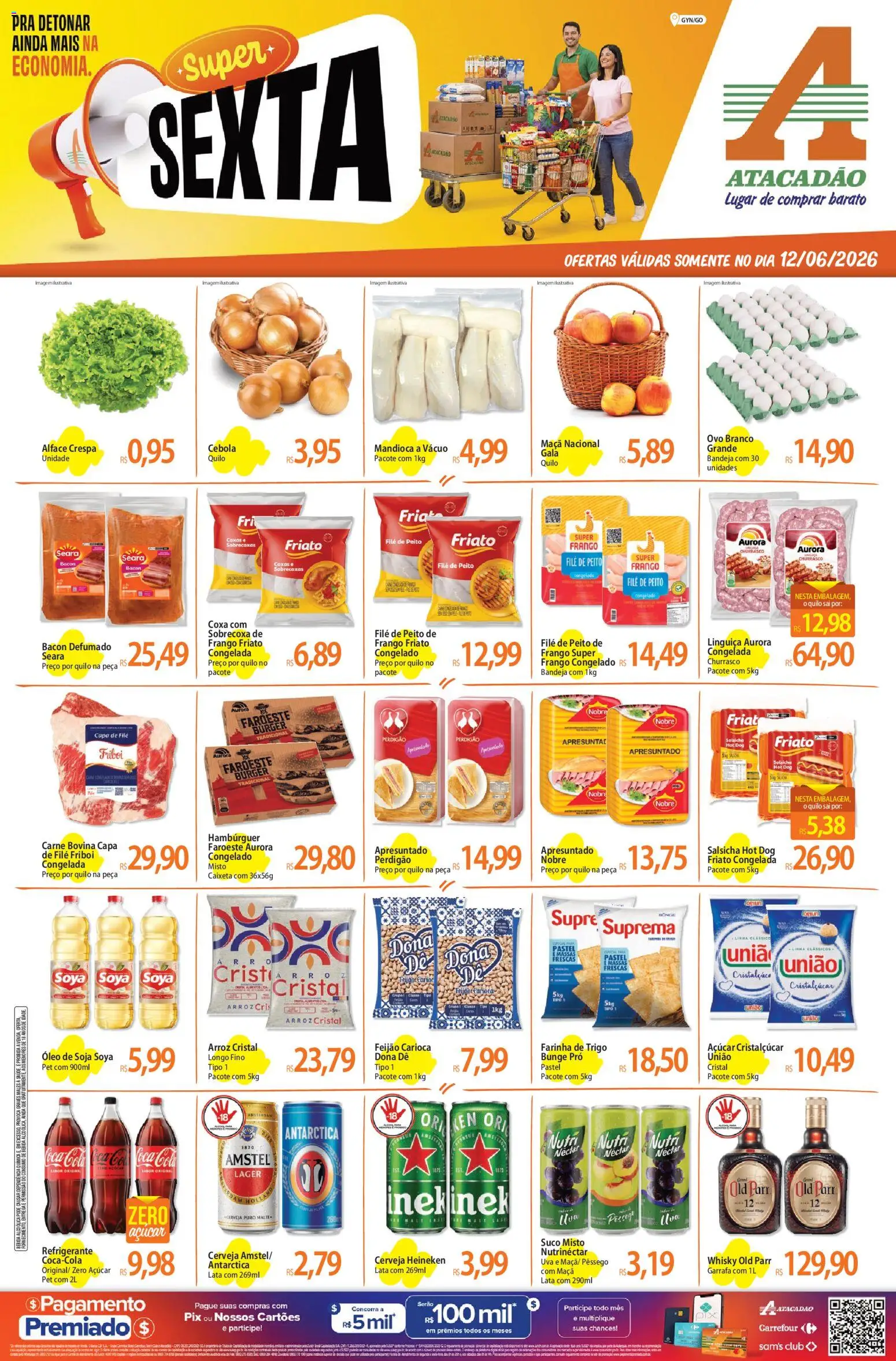 Pré-Visualização do folheto "Atacadão ofertas - GO" da loja Atacadão válido a partir de 12/06/2026