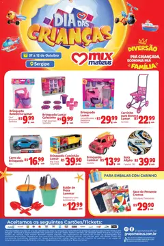 Pré-Visualização do folheto "Mateus ofertas Dia das Crianças" da loja Mateus válido a partir de 07/10/2026