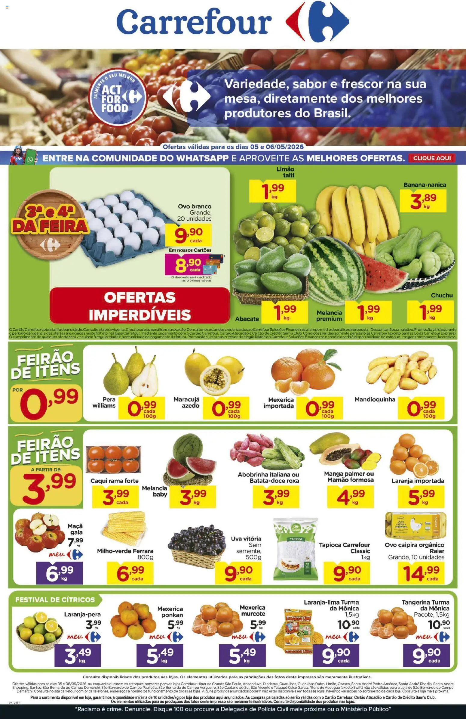 Pré-Visualização do folheto "Carrefour ofertas Feira" da loja Carrefour válido a partir de 05/05/2026