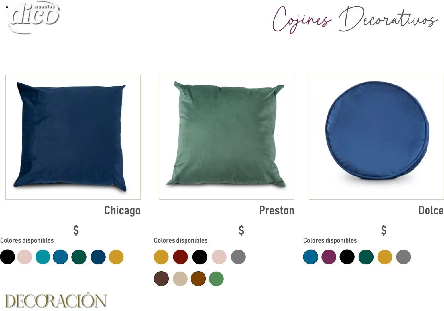 Vista previa las ofertas de la tienda Muebles Dico - Catálogo Decoración desde el 09/12/2025 