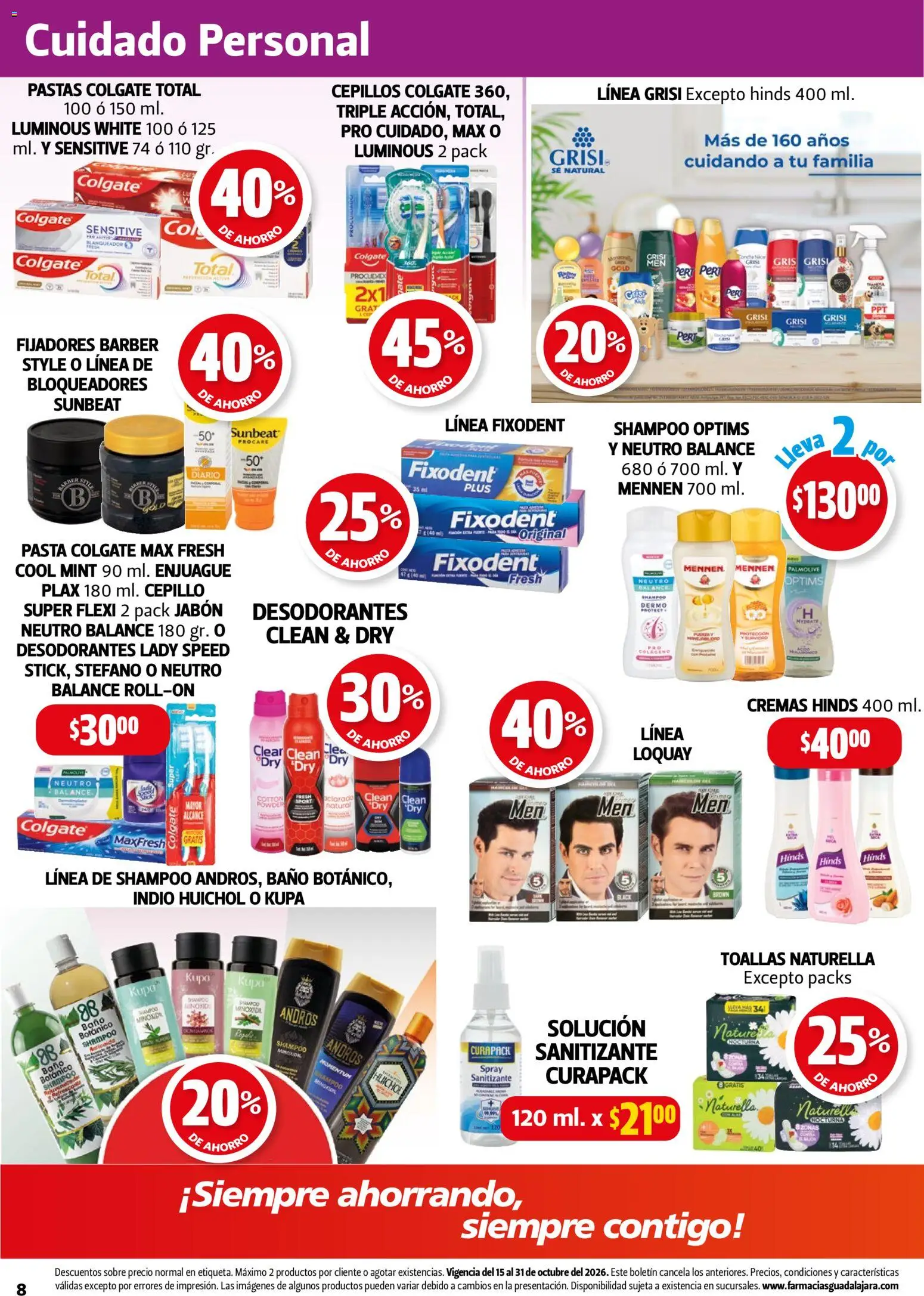 Vista previa las ofertas de la tienda Farmacia Guadalajara - Farmacia Guadalajara catálogo desde el 15/10/2026 