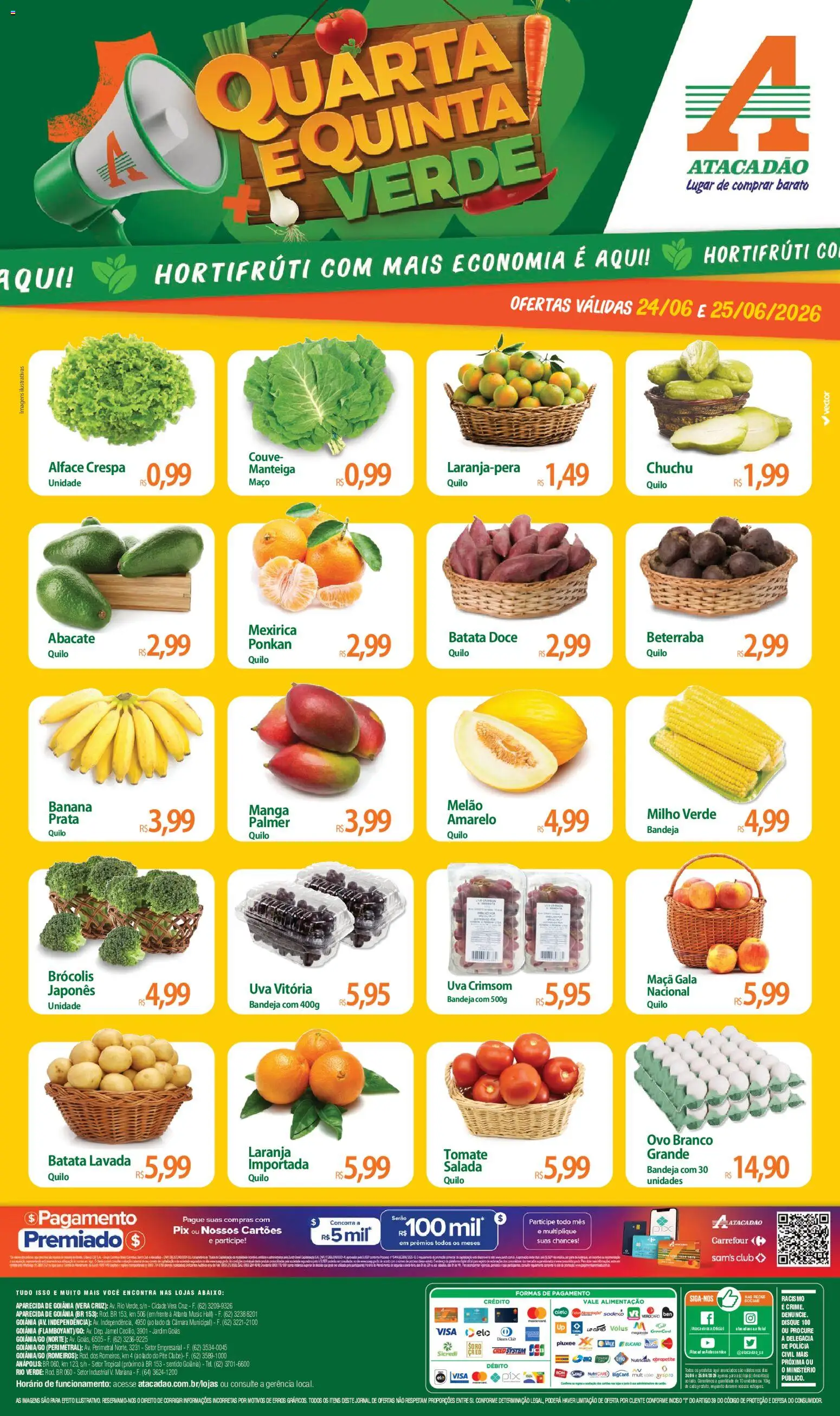 Pré-Visualização do folheto "Atacadão ofertas - GO" da loja Atacadão válido a partir de 24/06/2026