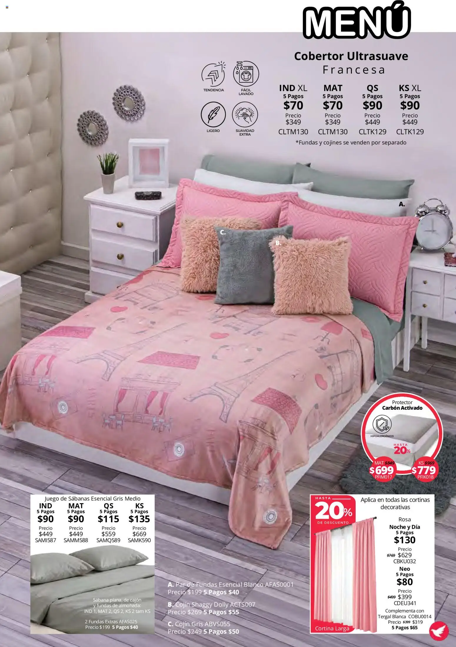 Vista previa las ofertas de la tienda Colchas Concord - Colchas Concord catálogo Colección Cobertor Calor de Hogar desde el 15/10/2026 