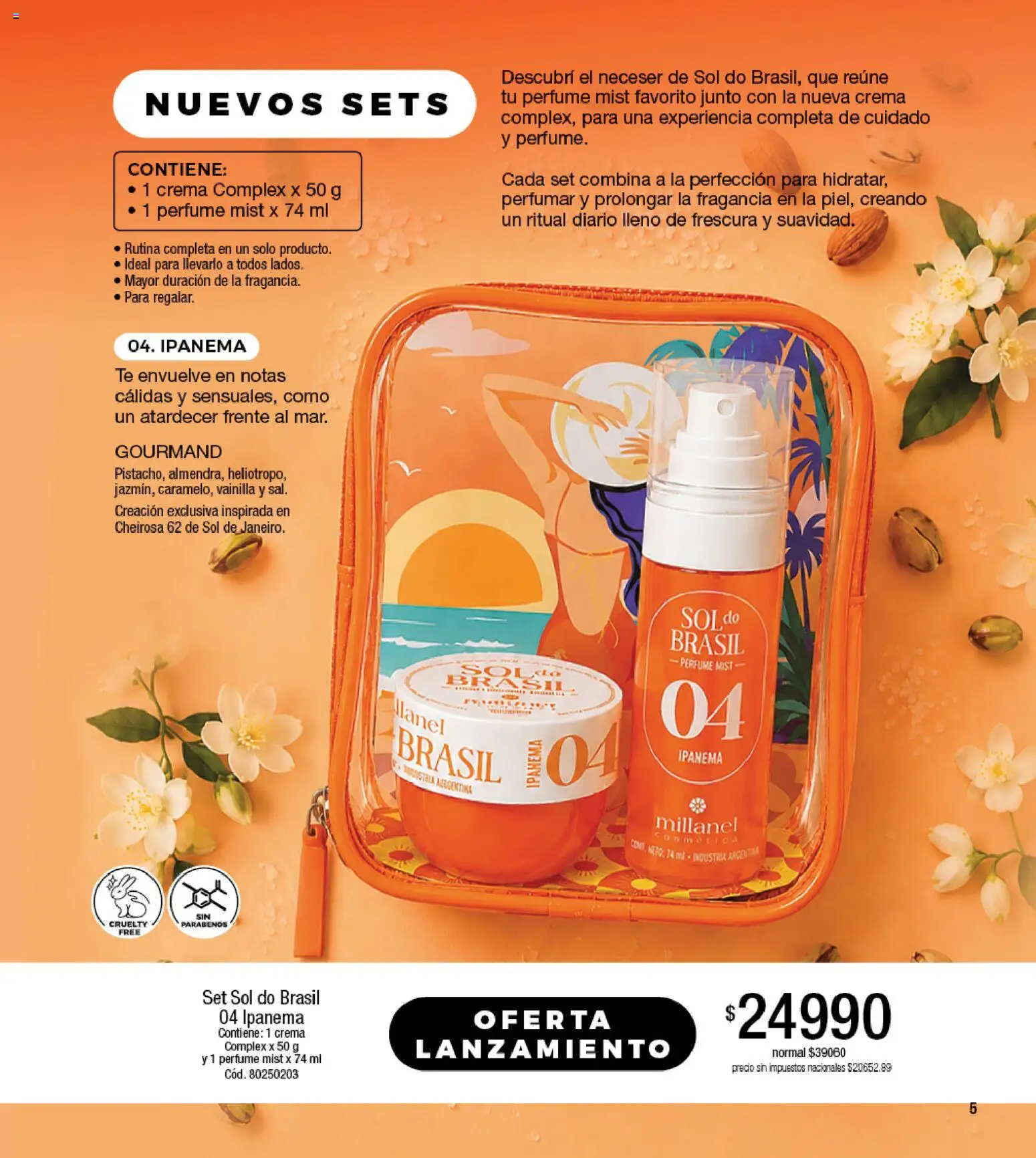 Vista previa del folleto de la tienda Millanel válido desde el 17/08/2026 - Té, Perfume, Neceser, Vainilla, Crema, Fragancia