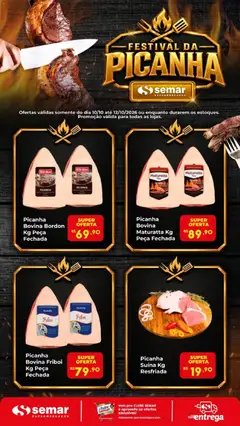 Pré-Visualização do folheto "Semar Supermercado ofertas Picanha" da loja Semar Supermercado válido a partir de 10/10/2026