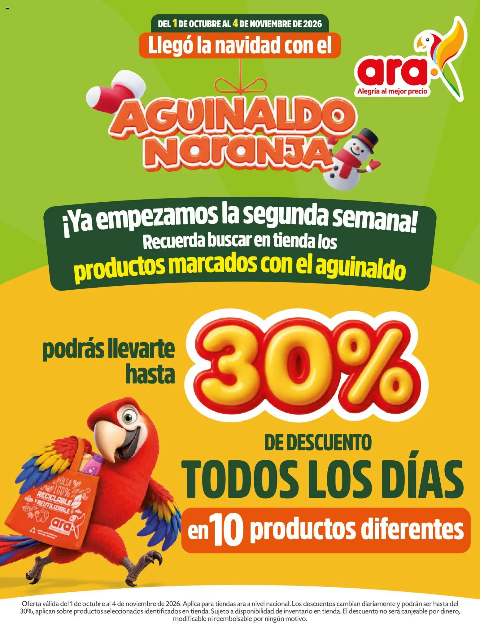  Vista previa del prospecto Ara catálogo Aguinaldo naranja del almacen Ara válida del 01/10/2026 al 04/11/2026