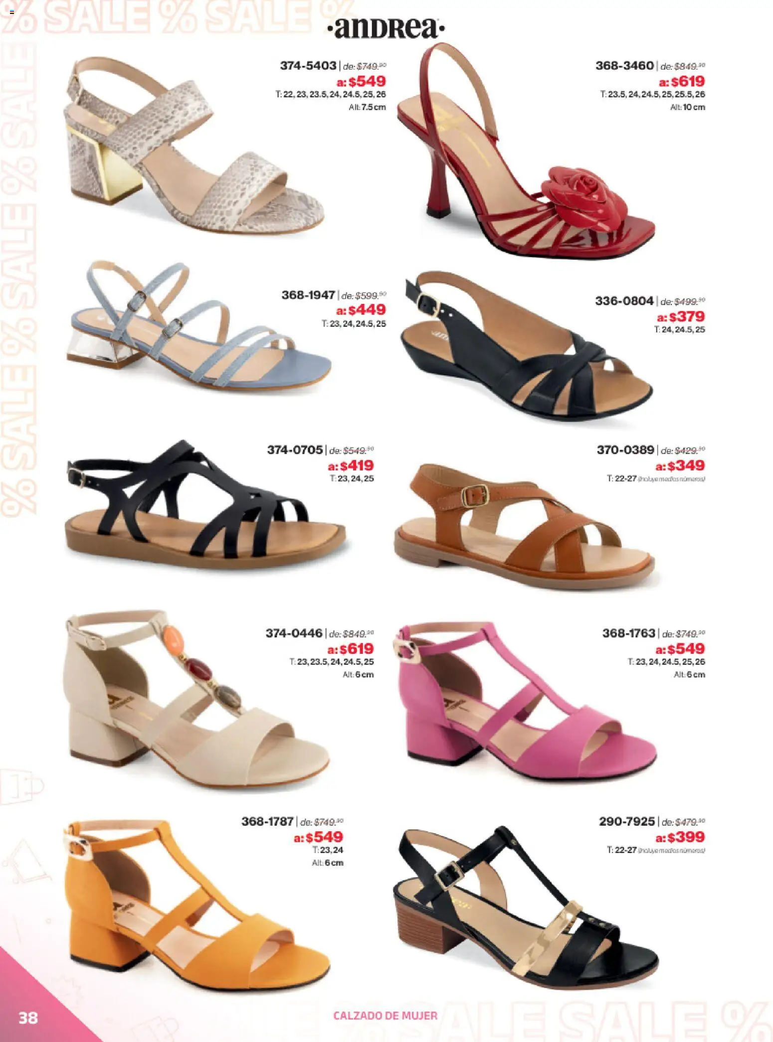 Vista previa las ofertas de la tienda Andrea - Catálogo Outlet desde el 21/12/2025 