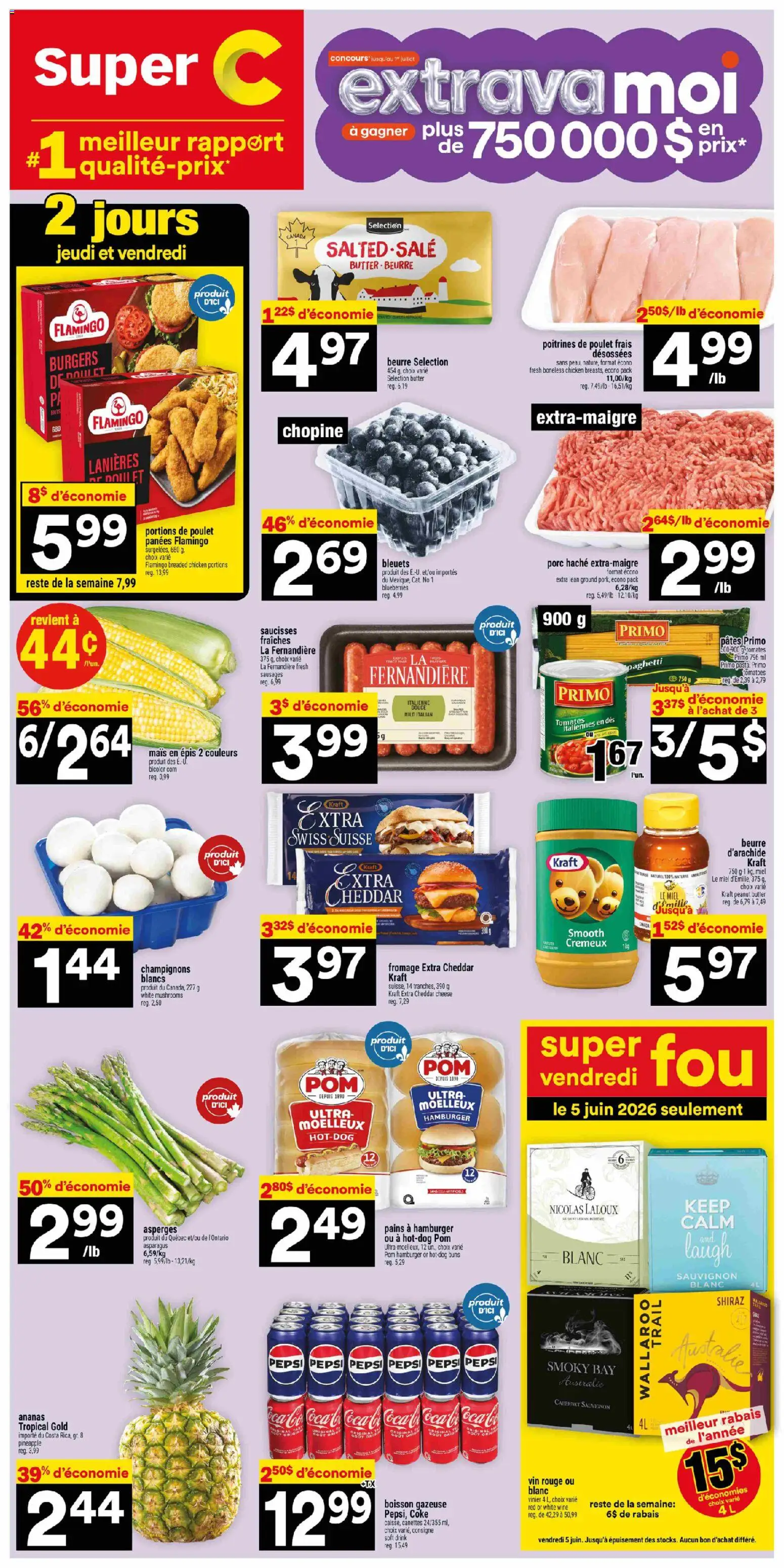 Preview of leaflet Super C weekly flyer / circulaire from shop Super C is valid from Jun 04, 2026