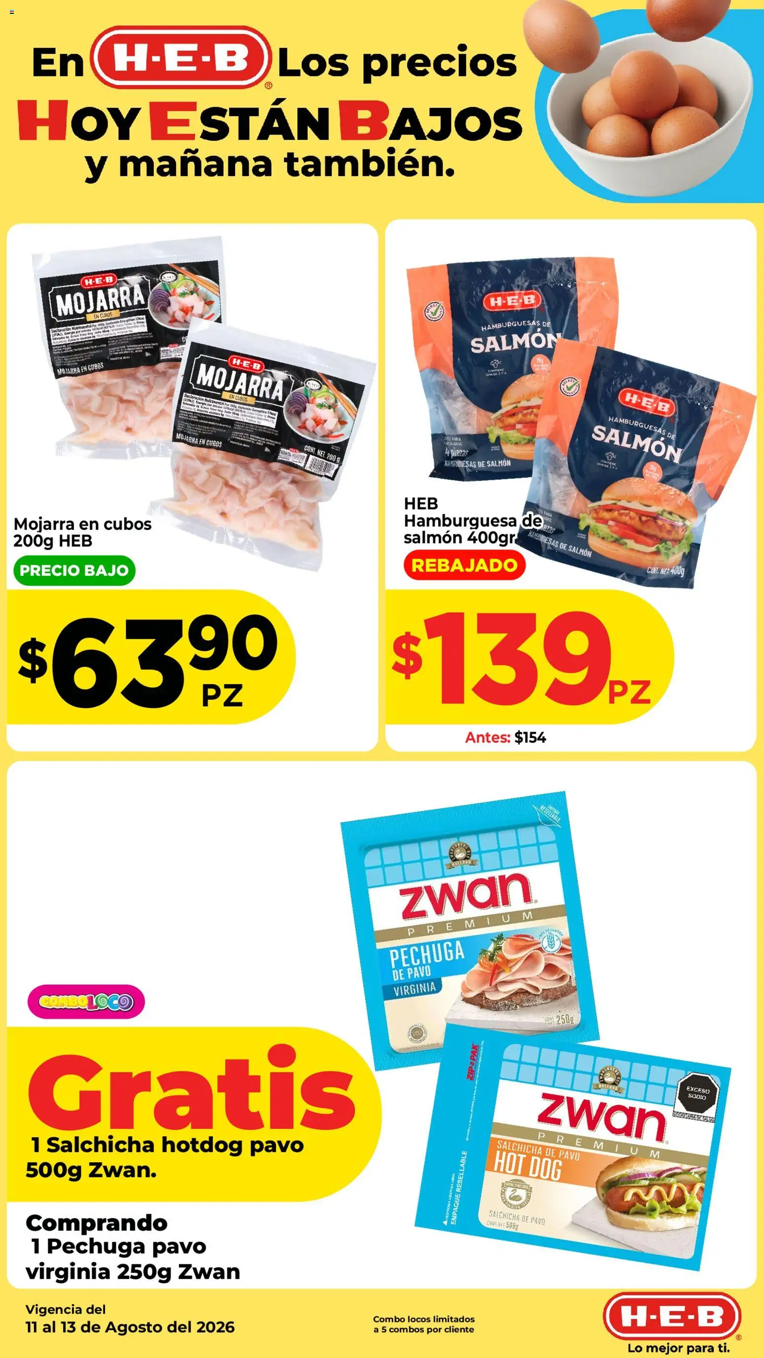 Vista previa las ofertas de la tienda H-E-B - H-E-B folleto Los precios hoy están bajos desde el 11/08/2026 