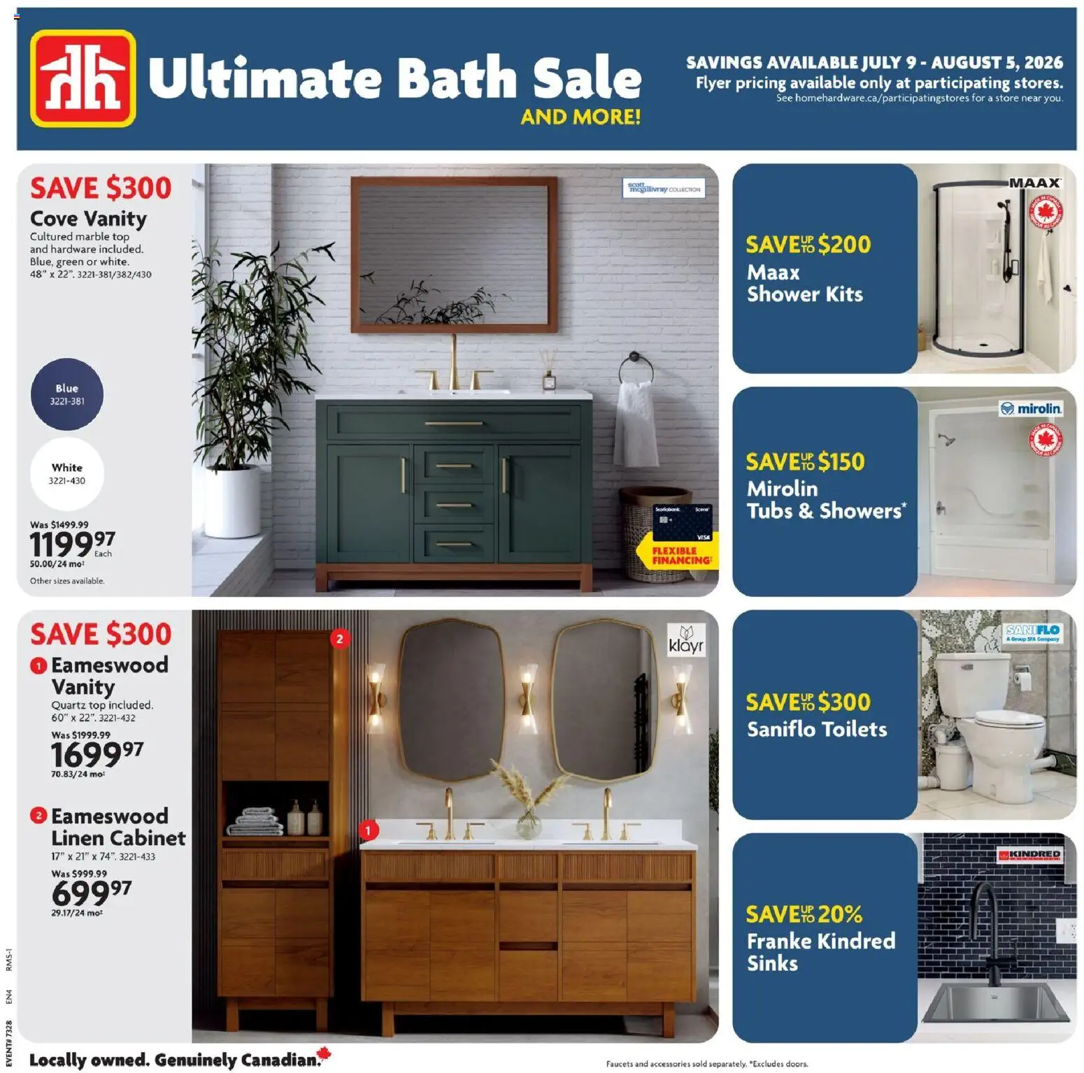 Preview of leaflet Home Hardware flyer - Ultimate Bath Sale from shop Home Hardware is valid from Jul 09, 2026