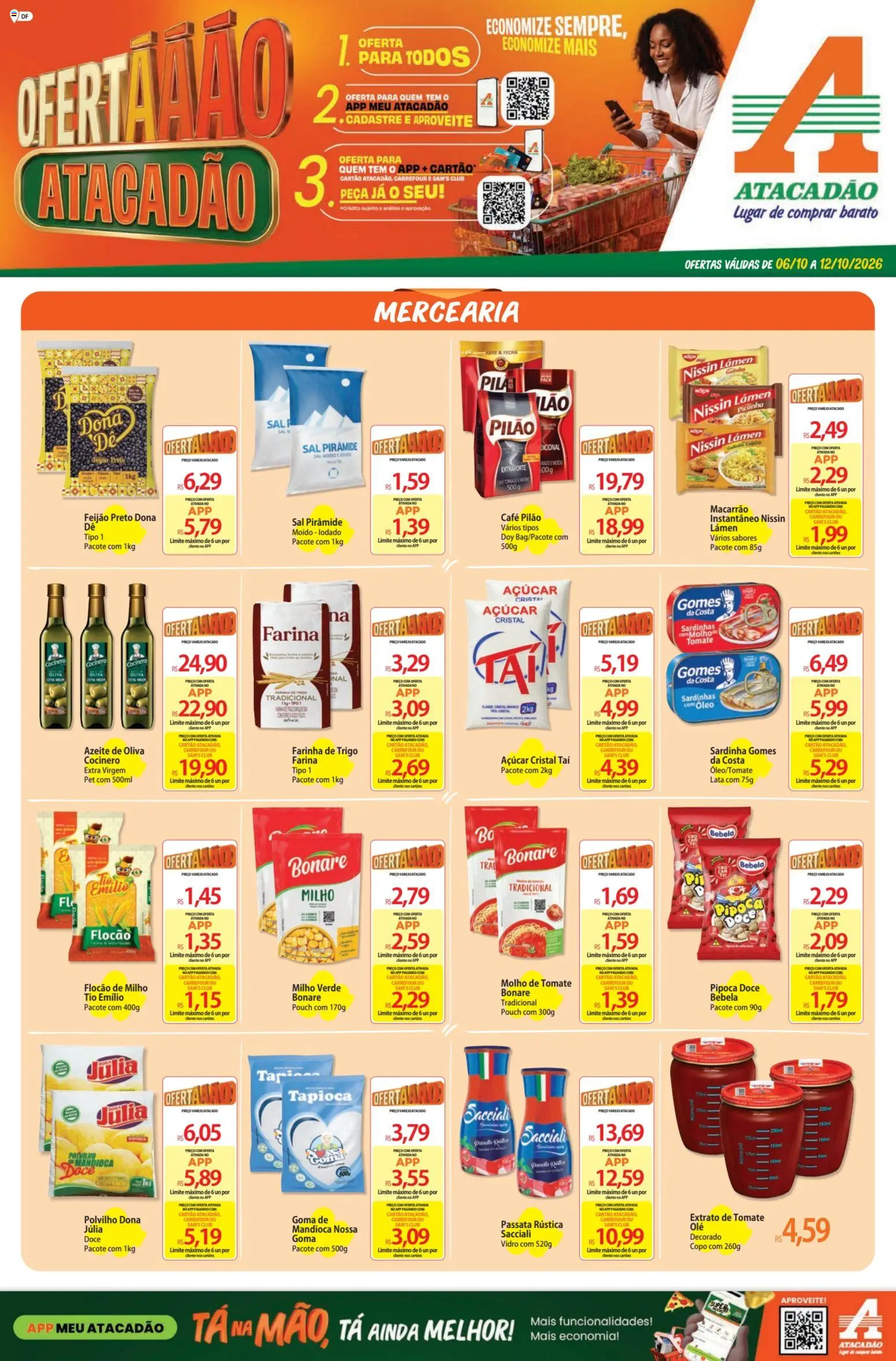 Pré-Visualização do folheto "Atacadão ofertas - DF" da loja Atacadão válido a partir de 06/10/2026