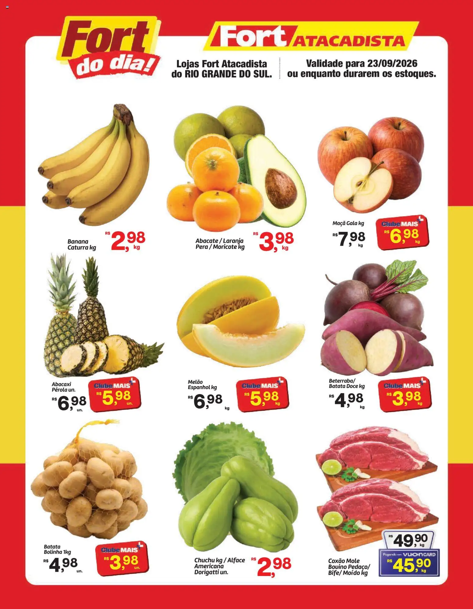 Pré-Visualização do folheto "Fort Atacadista ofertas do Dia" da loja Fort Atacadista válido a partir de 23/09/2026