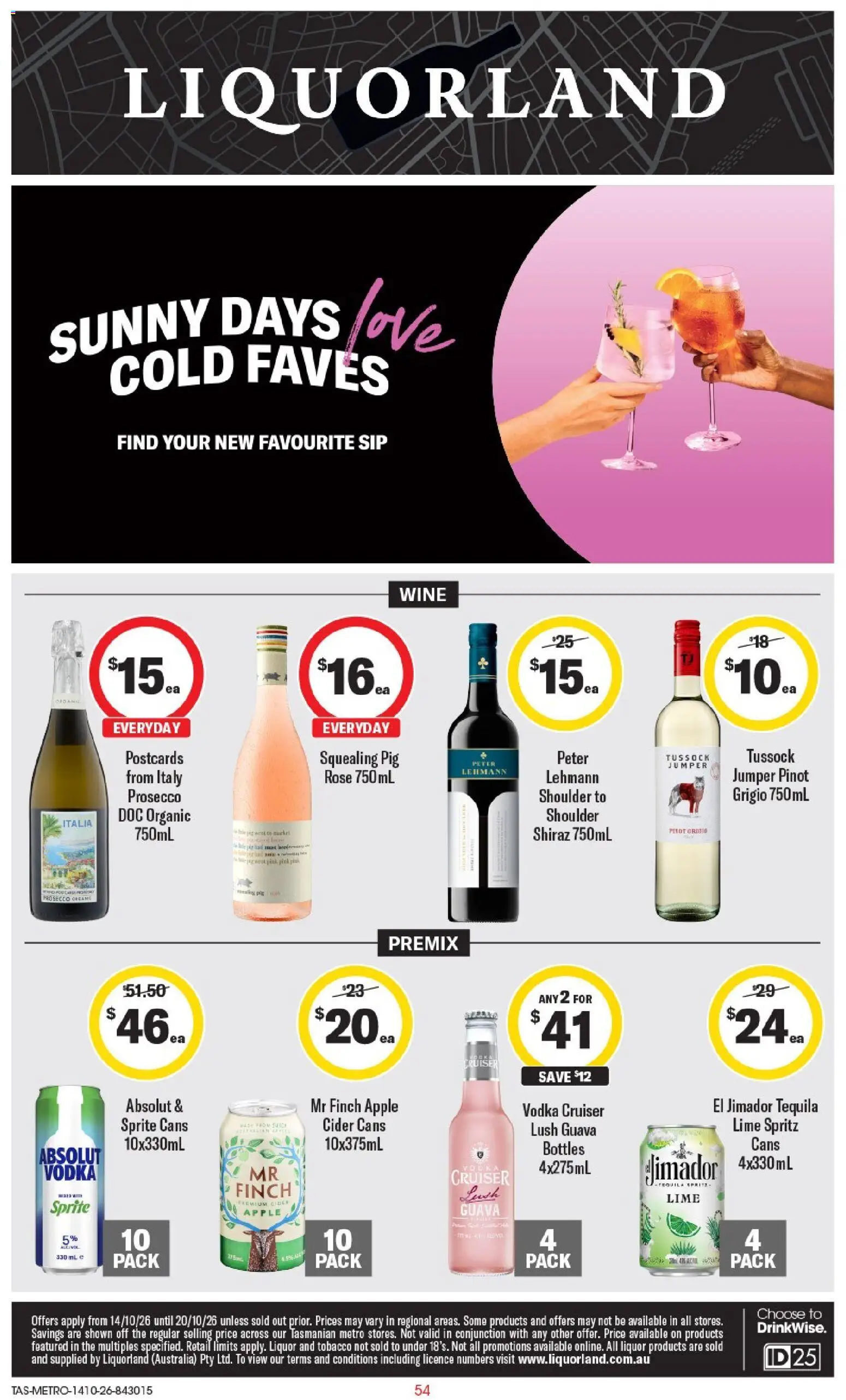 Preview of catalogue Liquorland catalogue TAS from shop Liquorland valid 14/10/2026