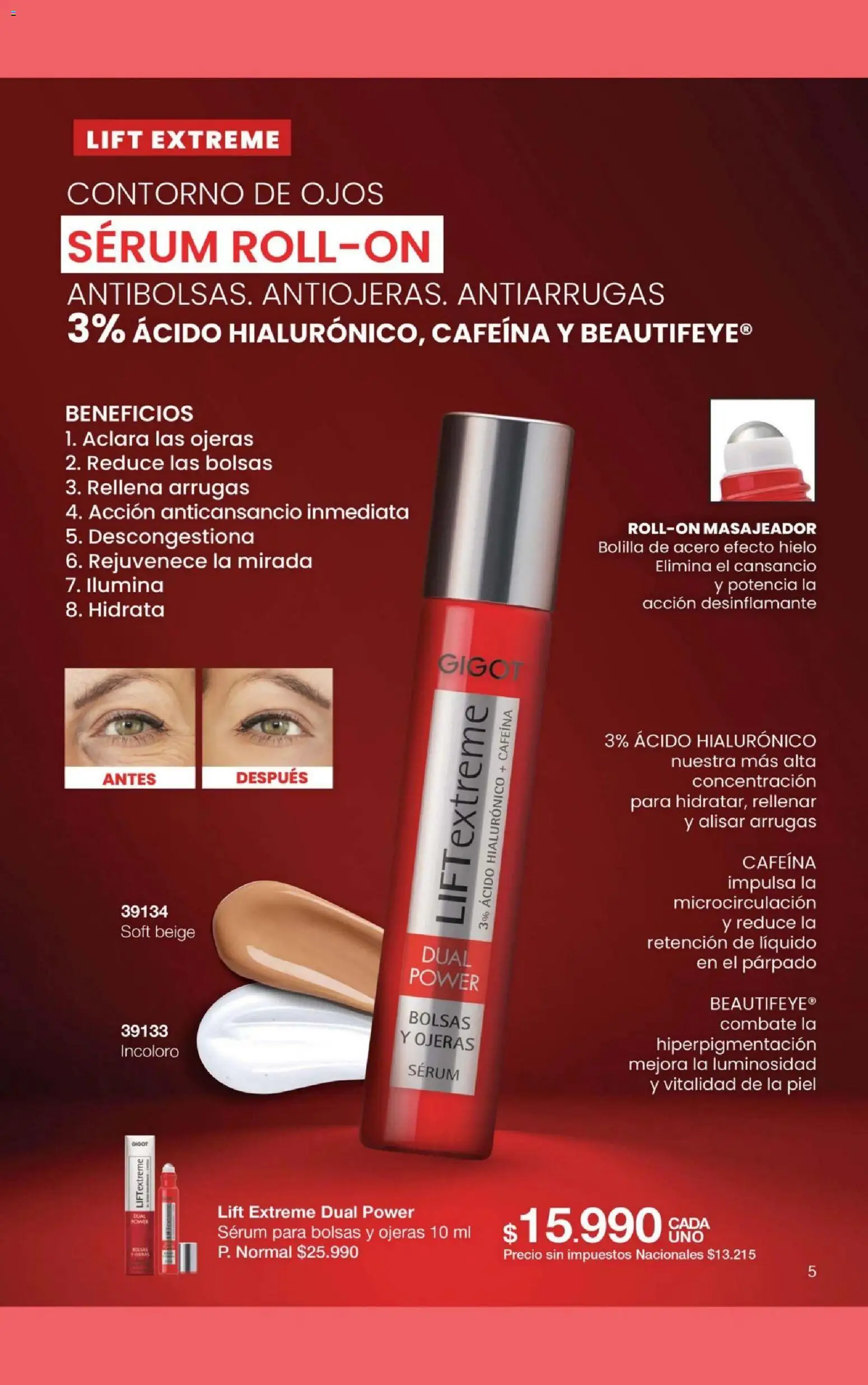 Vista previa del folleto de la tienda Gigot válido desde el 31/07/2026 - Hielo, Serum, Contorno de ojos, Contorno