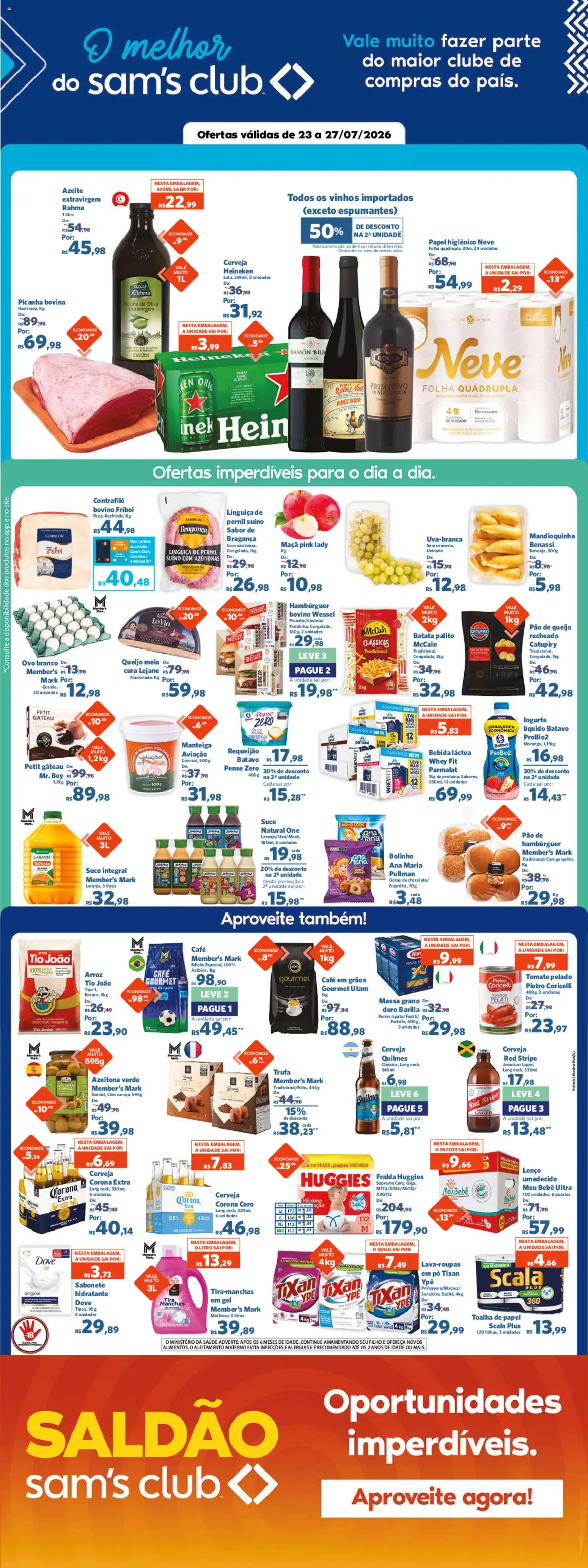 Pré-Visualização do folheto "Sam's Club - Ofertas da semana" da loja Sam's Club válido a partir de 23/07/2026