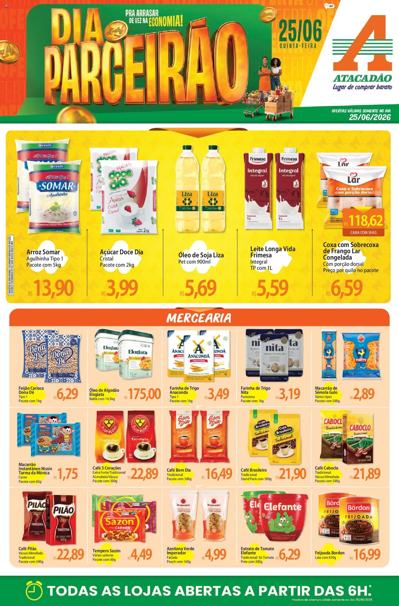 Pré-Visualização do folheto "Atacadão ofertas - MT" da loja Atacadão válido a partir de 25/06/2026