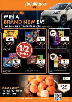 Preview of catalogue Foodworks catalogue from shop Foodworks valid 12/08/2026